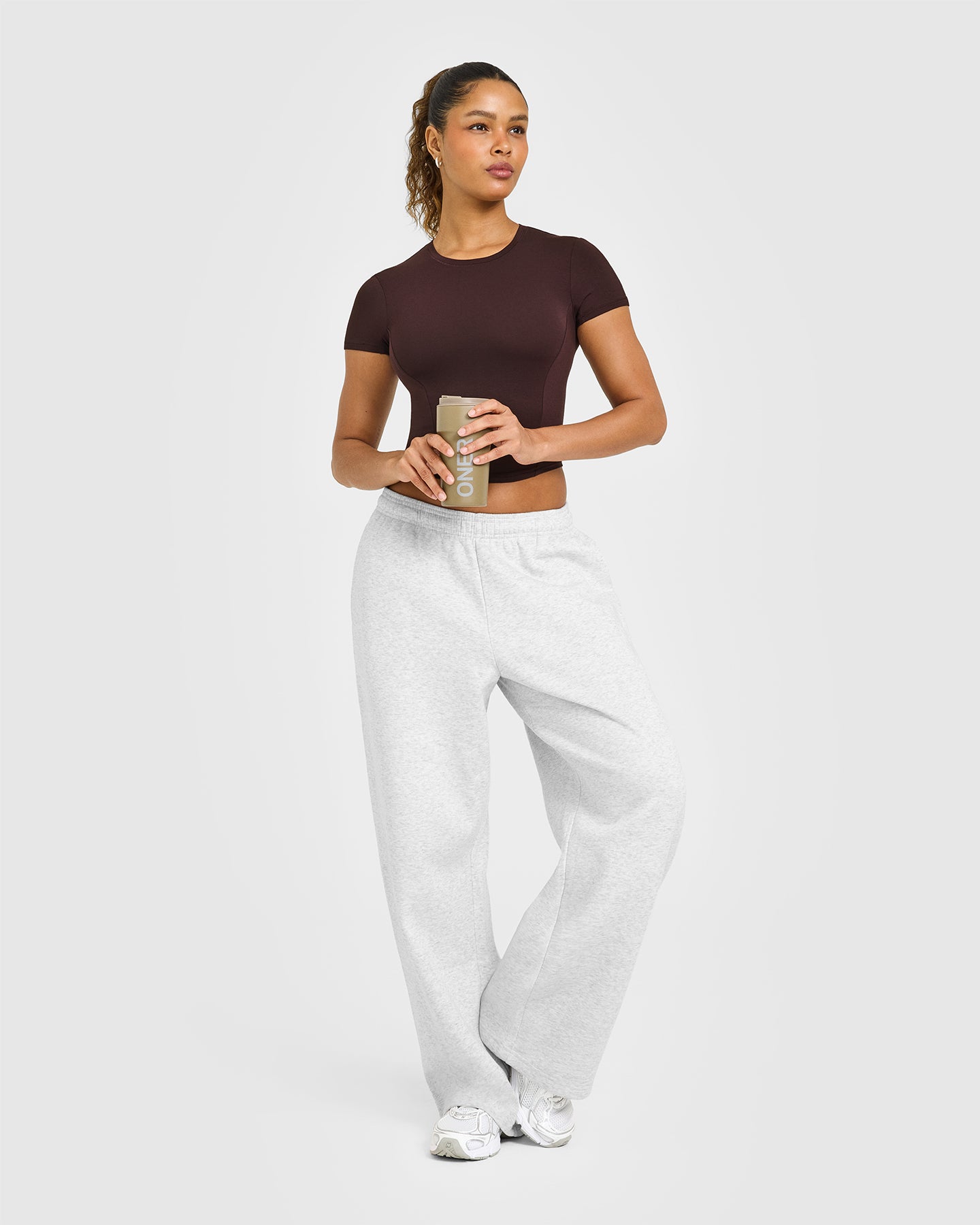 Alternative view of Mellow Soft Mid Short Sleeve T-Shirt | Plum Brown
