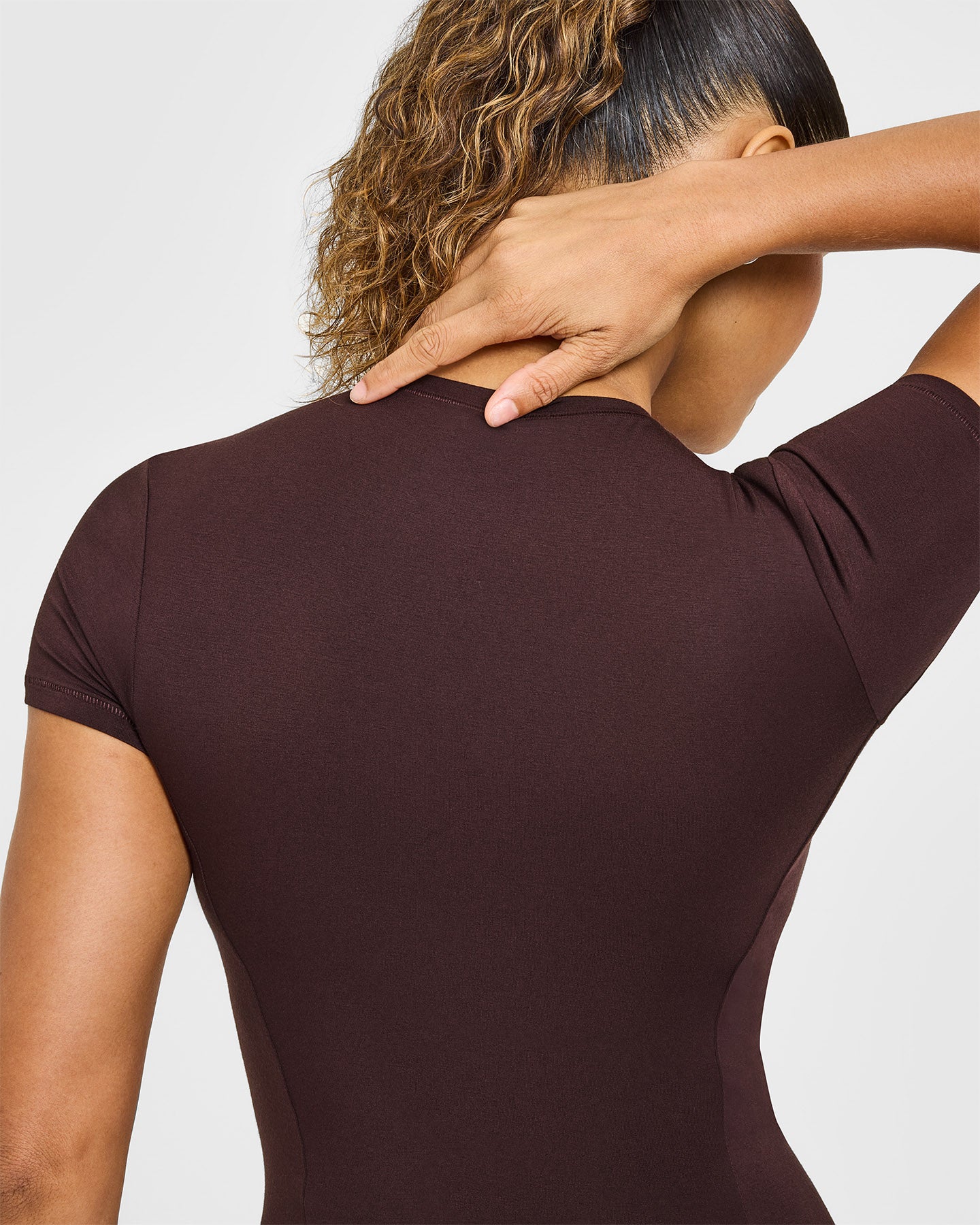 Mellow Soft Short Sleeve T-Shirt | Plum Brown - Image 4