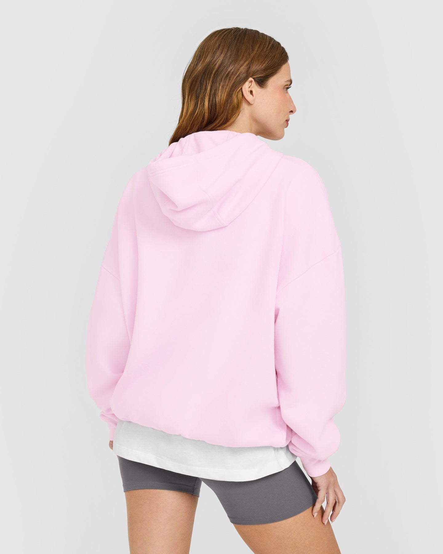 Alternative view of Mid Weight Relaxed Hoodie | Chalk Pink