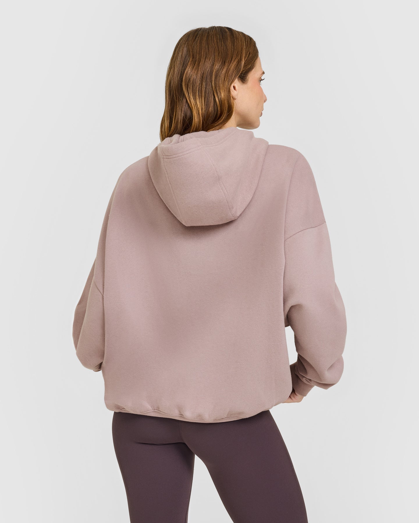 Mid Weight Relaxed Hoodie | Dusty Purple - Image 6