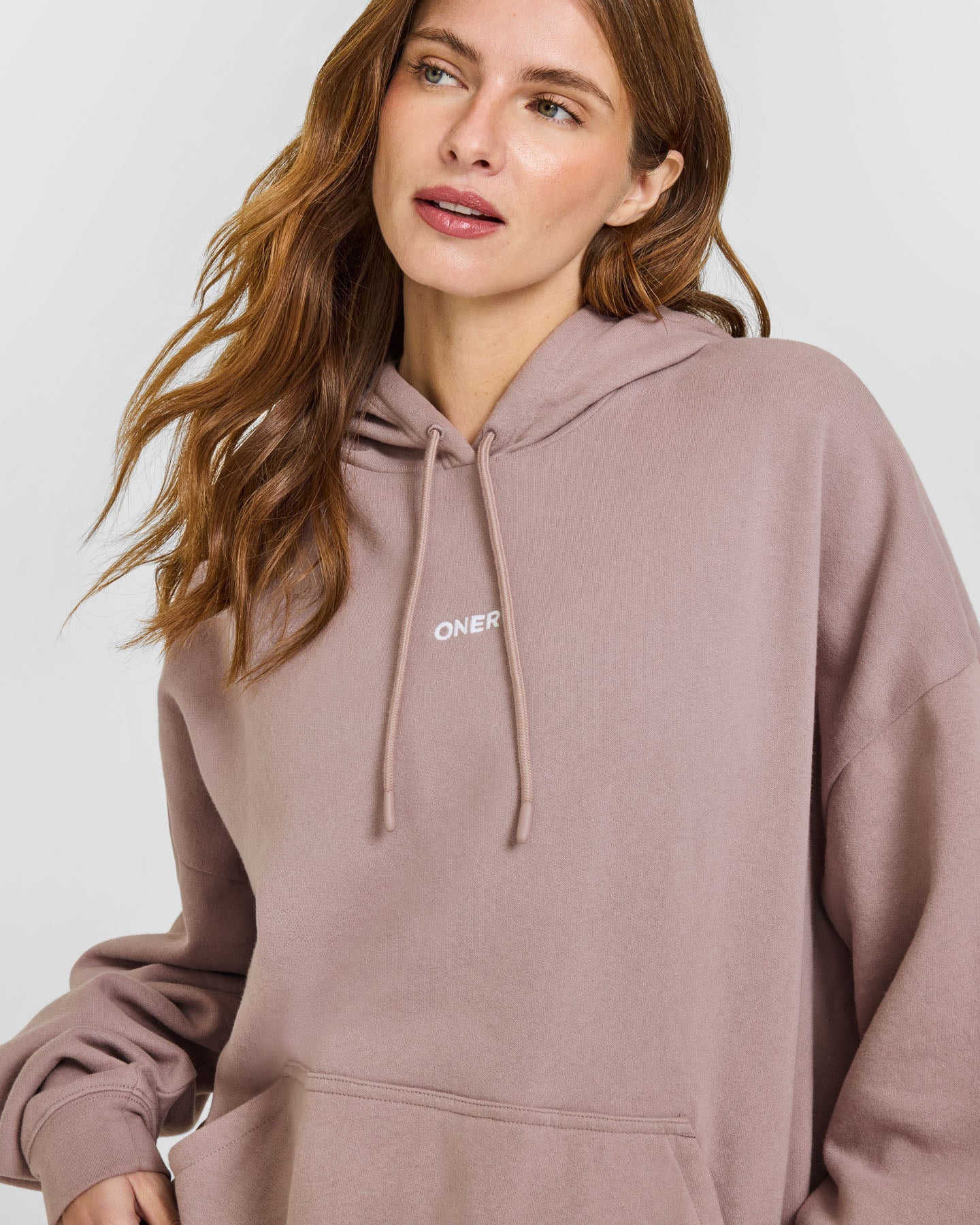 Alternative view of Mid Weight Relaxed Hoodie | Dusty Purple
