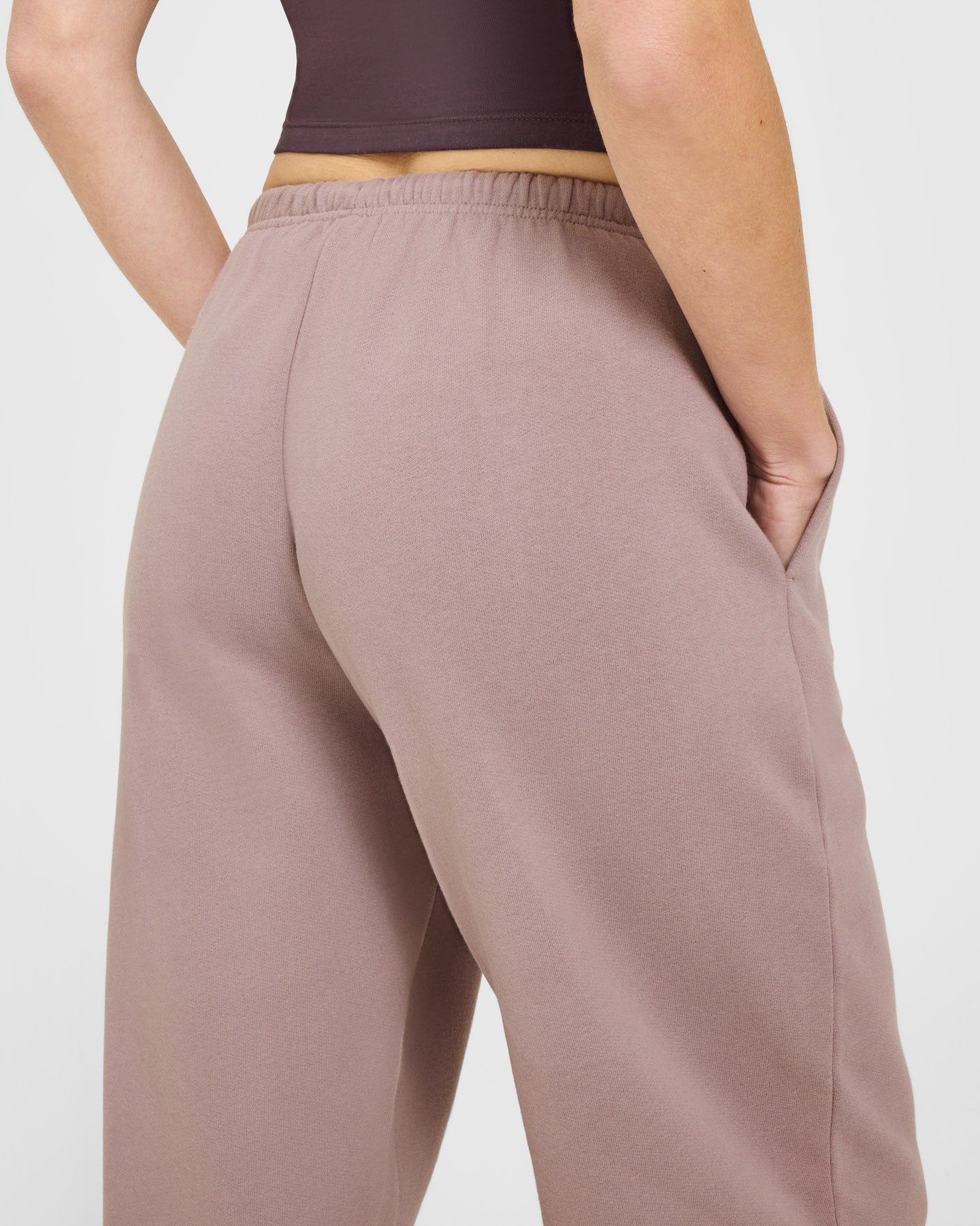Mid Weight Relaxed Joggers | Dusty Purple - Image 5