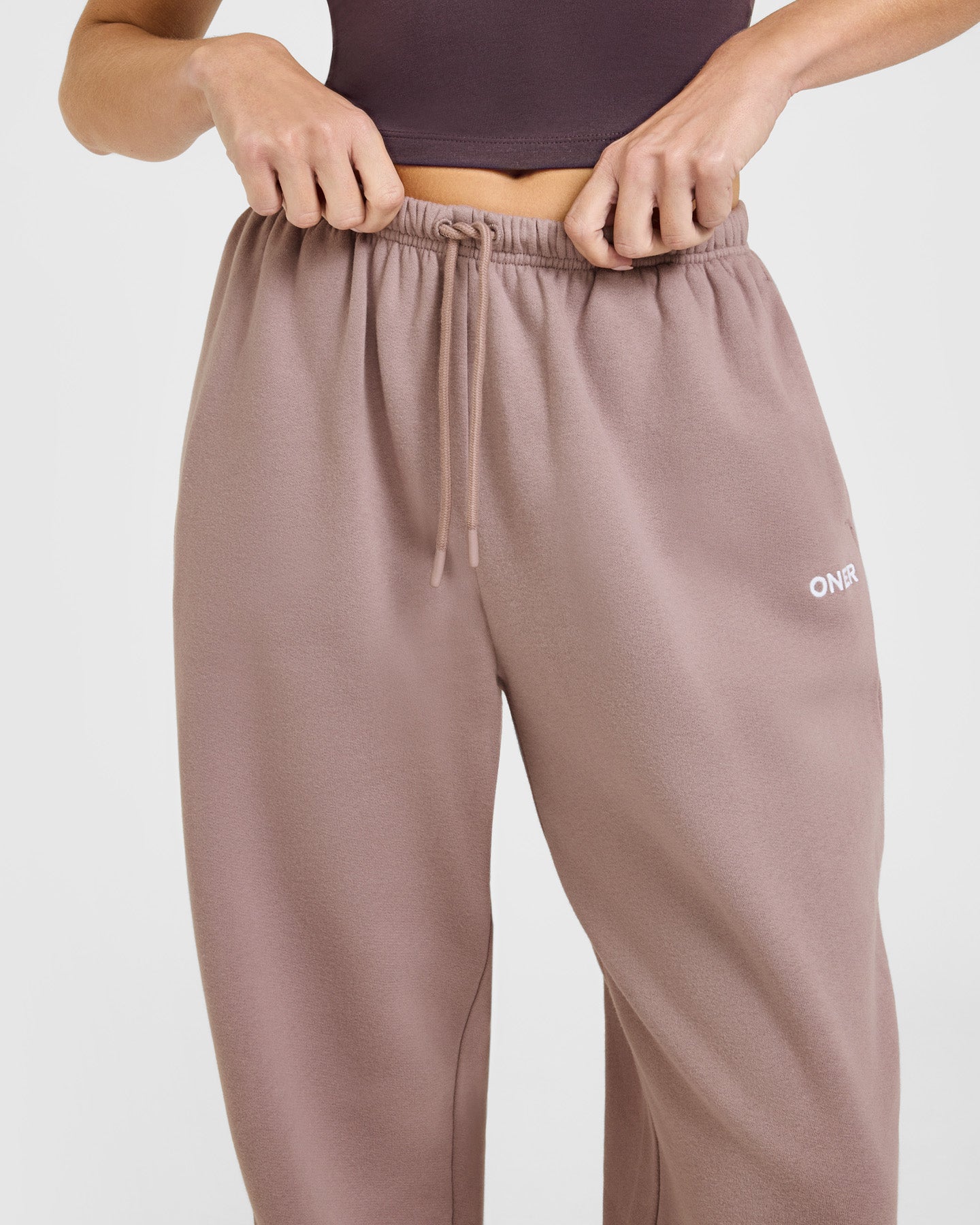 Mid Weight Relaxed Joggers | Dusty Purple - Image 3