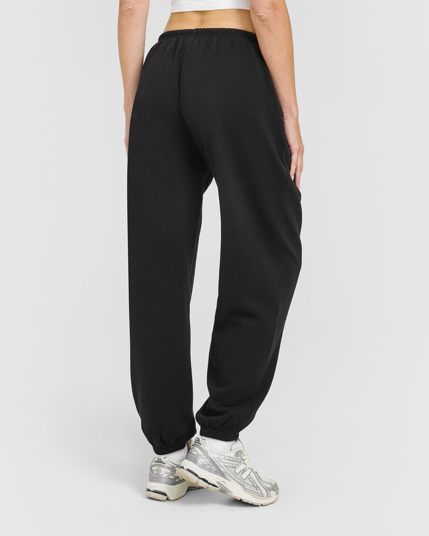 Alternative view of Mid Weight Relaxed Joggers | Soft Black