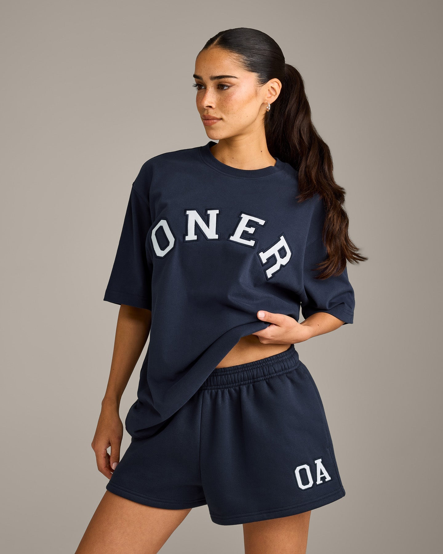 Oversized Girlfriend Washed T-Shirt | True Blue