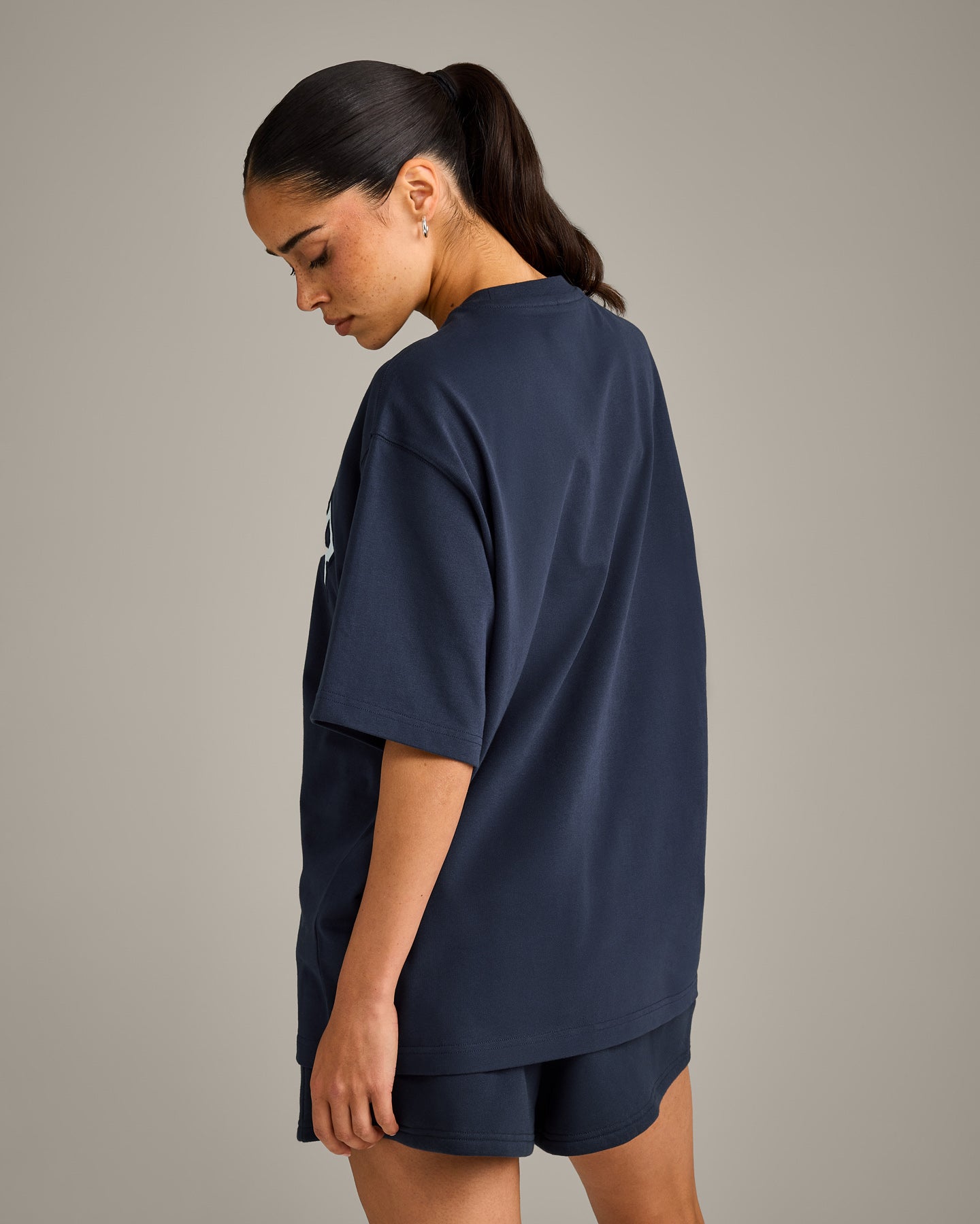 Oversized Girlfriend Washed T-Shirt | True Blue - Image 6