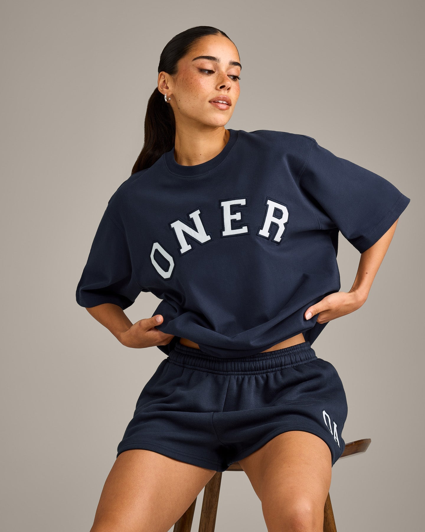 Oversized Girlfriend Washed T-Shirt | True Blue - Image 5