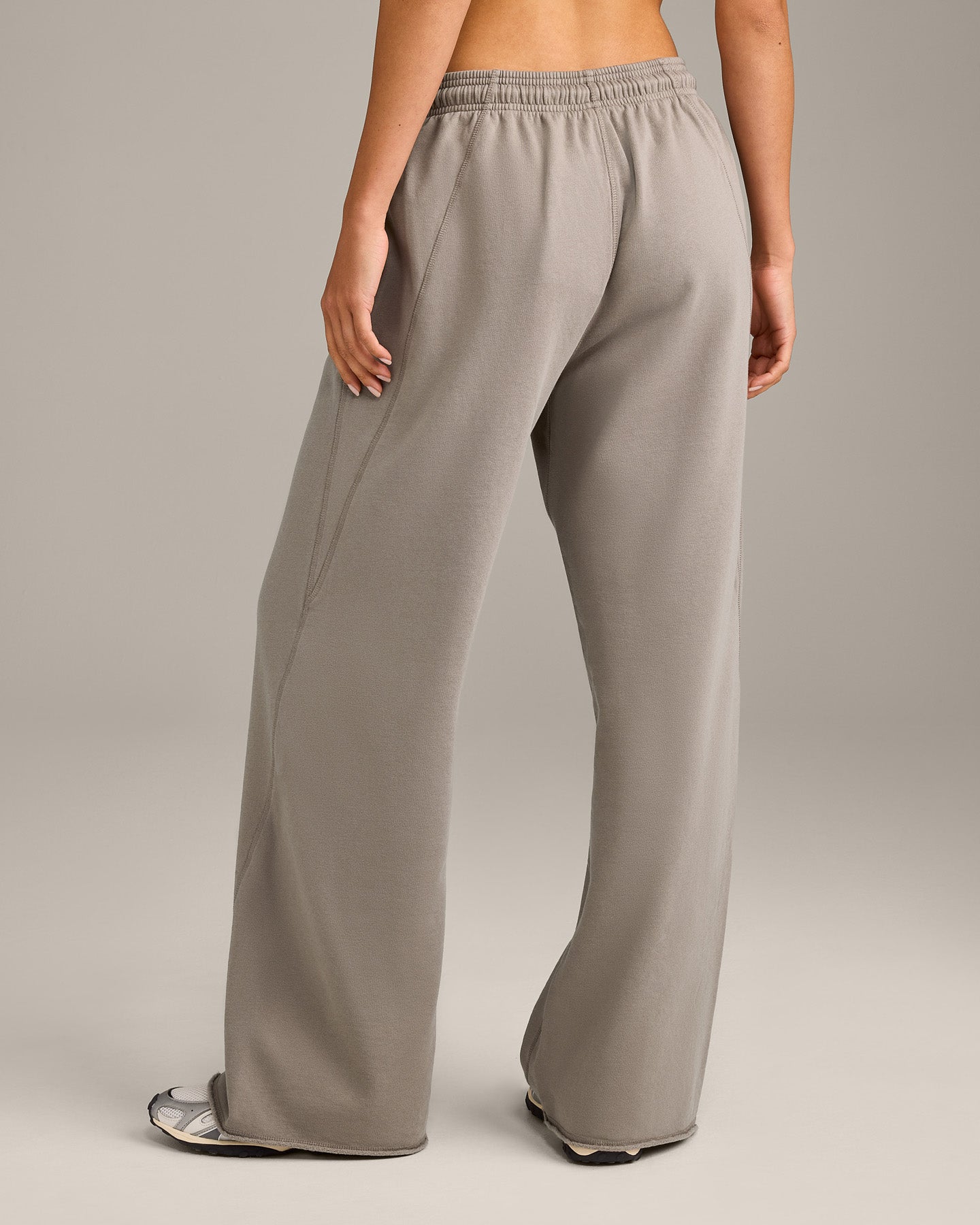 Alternative view of Raw Cut Lounge Wide Leg Joggers | Washed Minky
