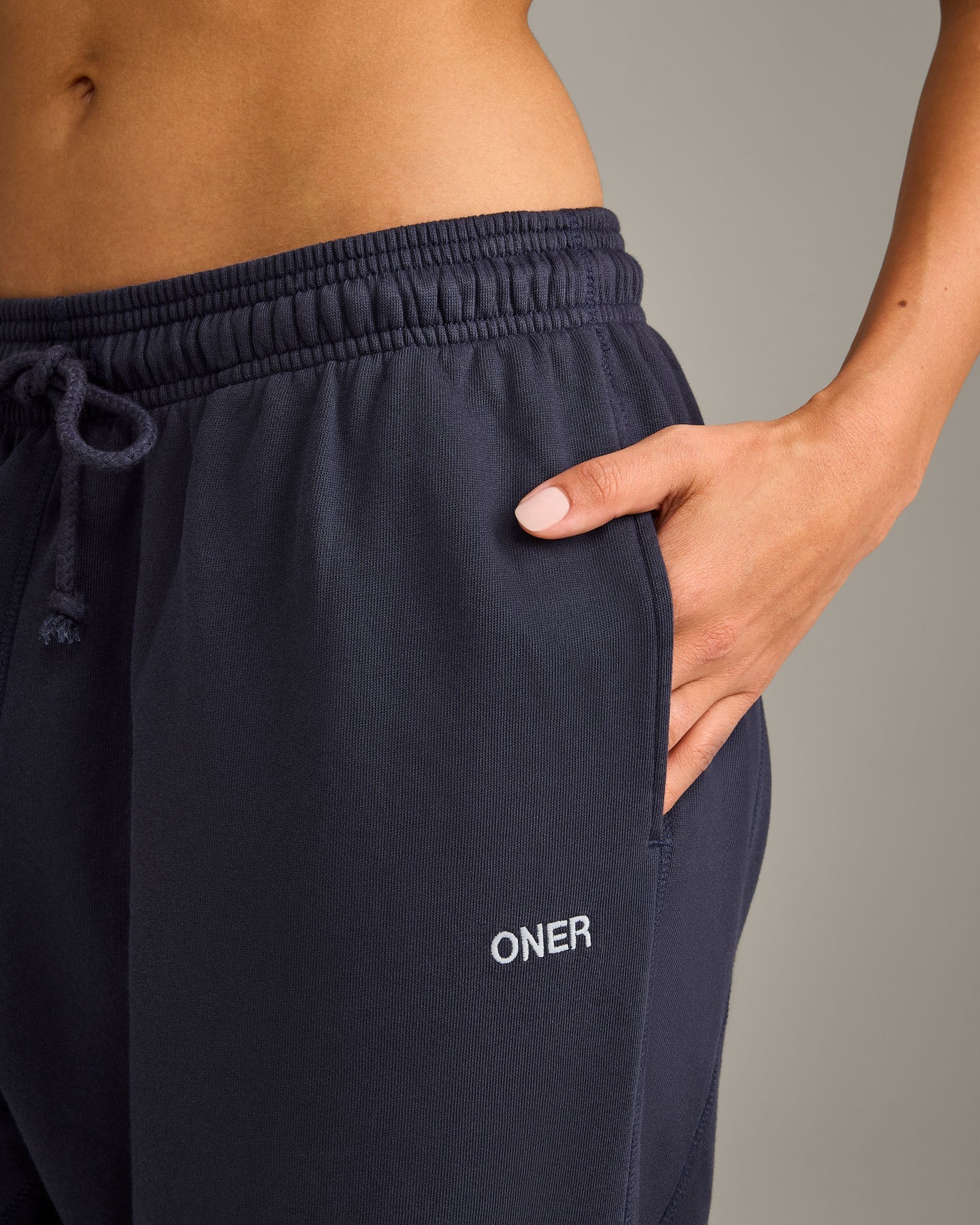 Raw Cut Lounge Wide Leg Joggers | Washed True Blue - Image 6
