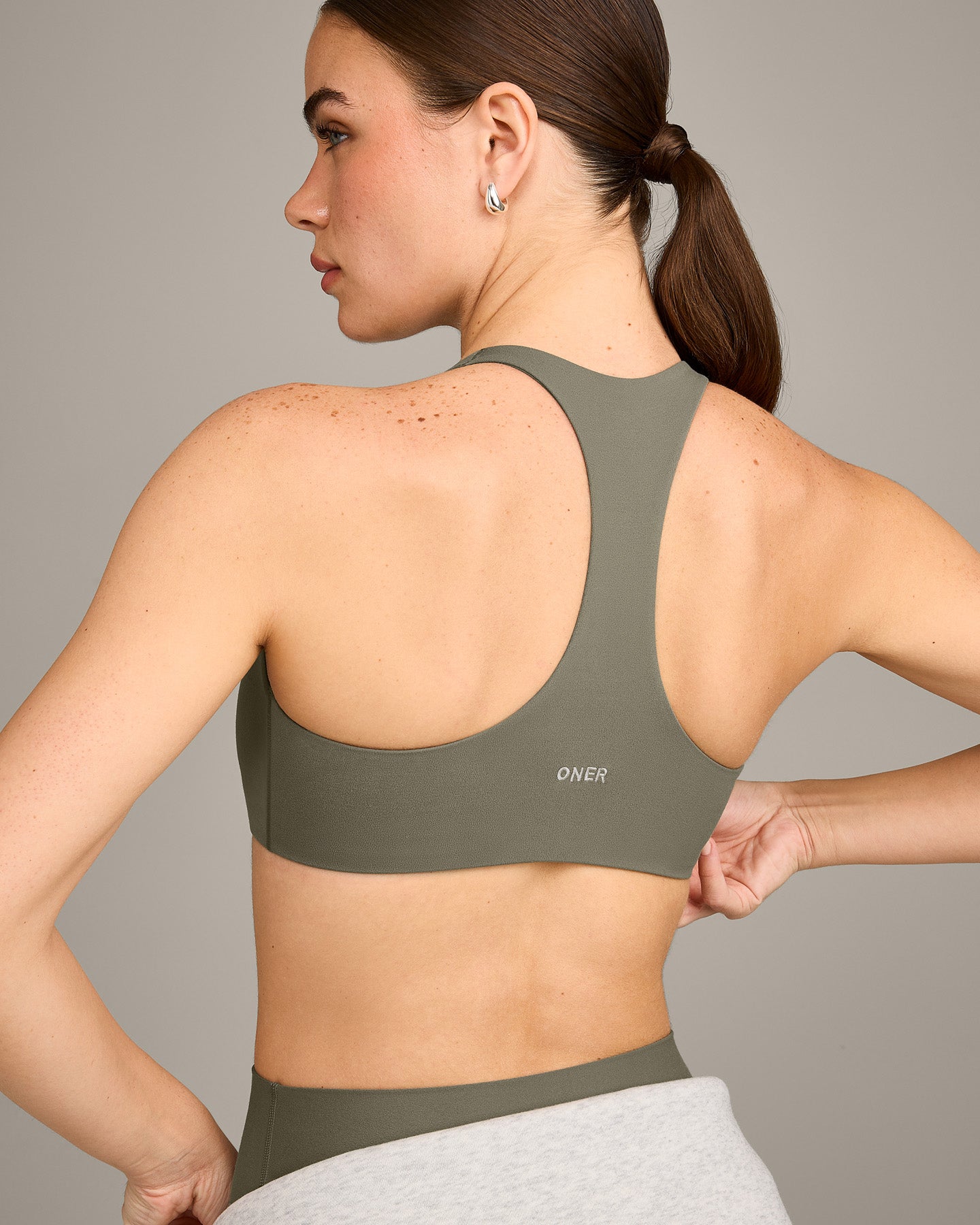 SoftMotion Bralette with Grey Logo | Alpine Green - Image 4