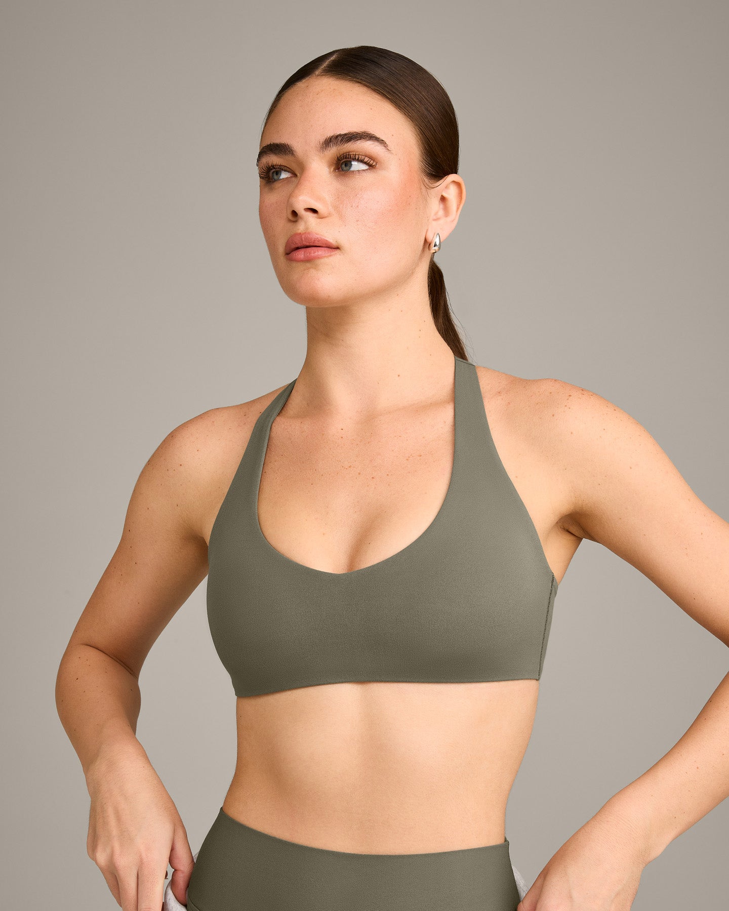 SoftMotion Bralette with Grey Logo | Alpine Green - Image 5