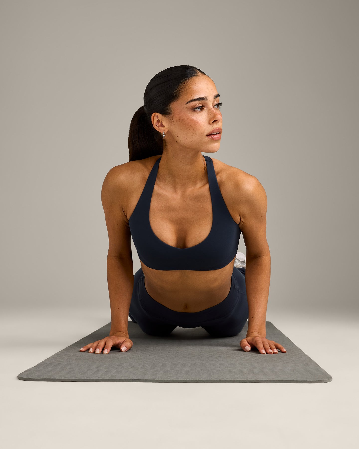 SoftMotion Bralette with Grey Logo | True Blue - Image 6