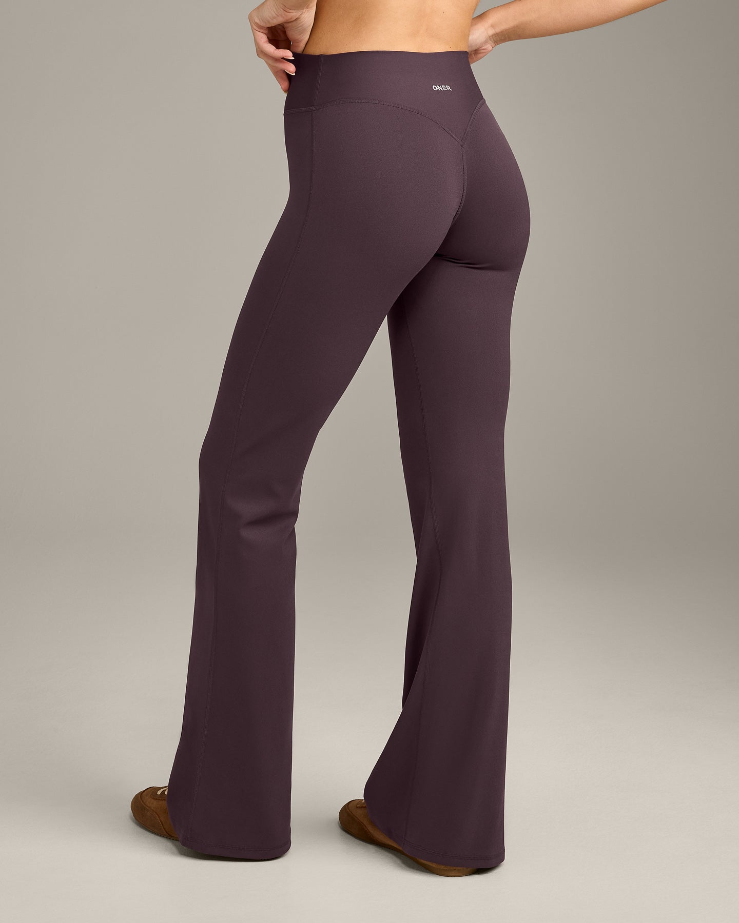 SoftMotion Flared Bottoms with Grey Logo | Dark Umber Brown