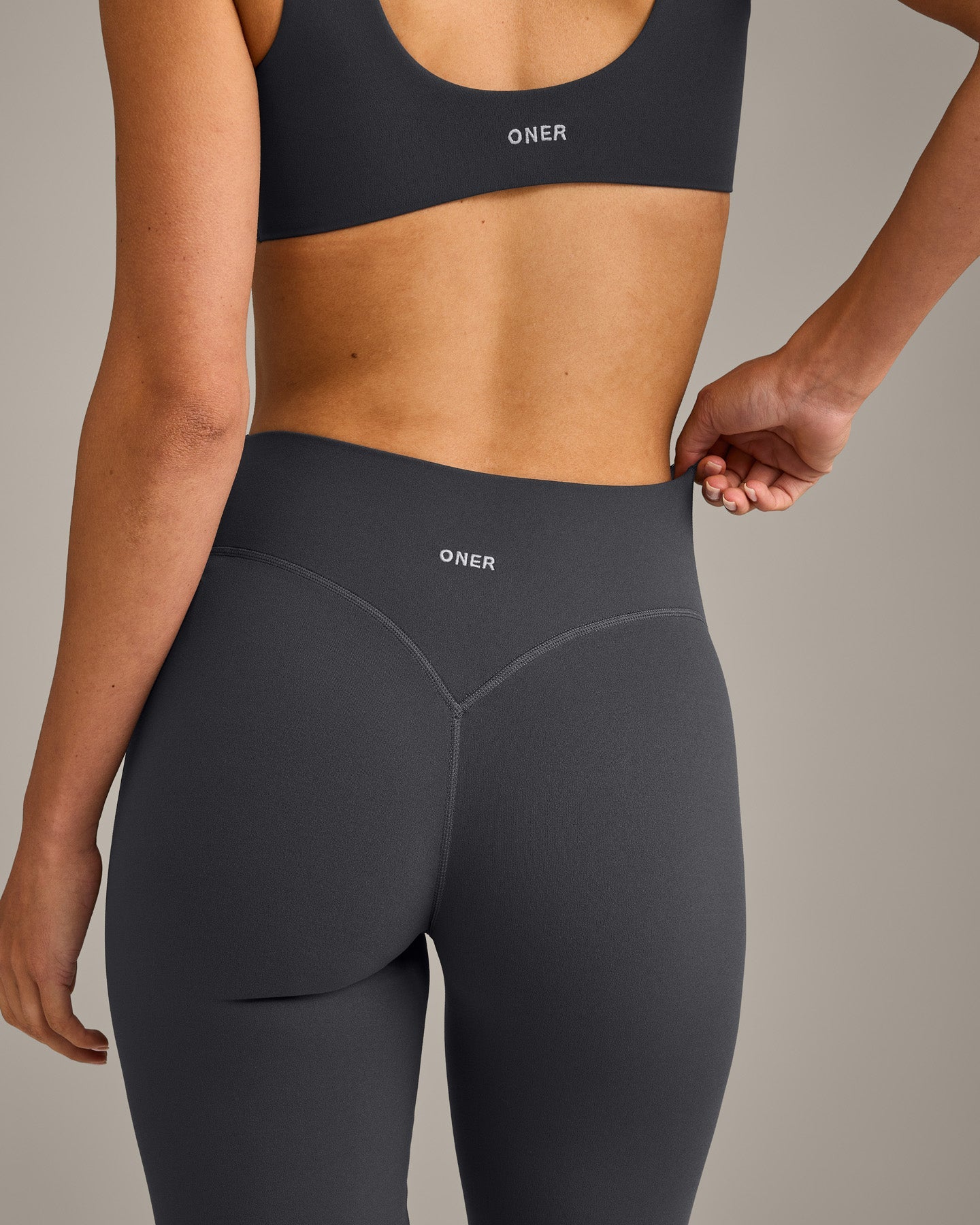 SoftMotion Flared Bottoms with Grey Logo | Coal - Image 4