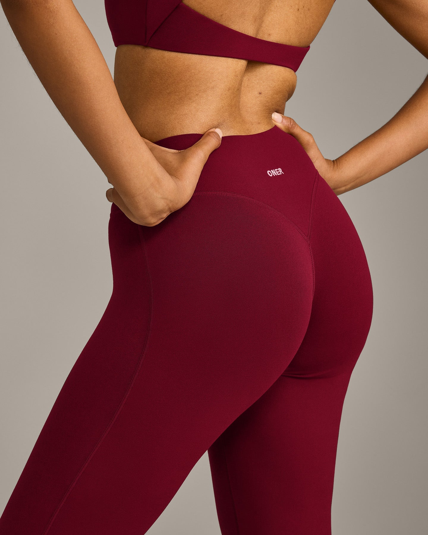 SoftMotion Flared Bottoms with Grey Logo | Ruby Red - Image 4