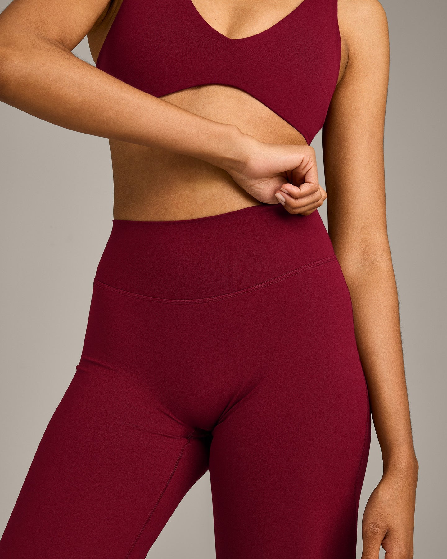 SoftMotion Straight Leg Bottoms with Grey Logo | Ruby Red - Image 5