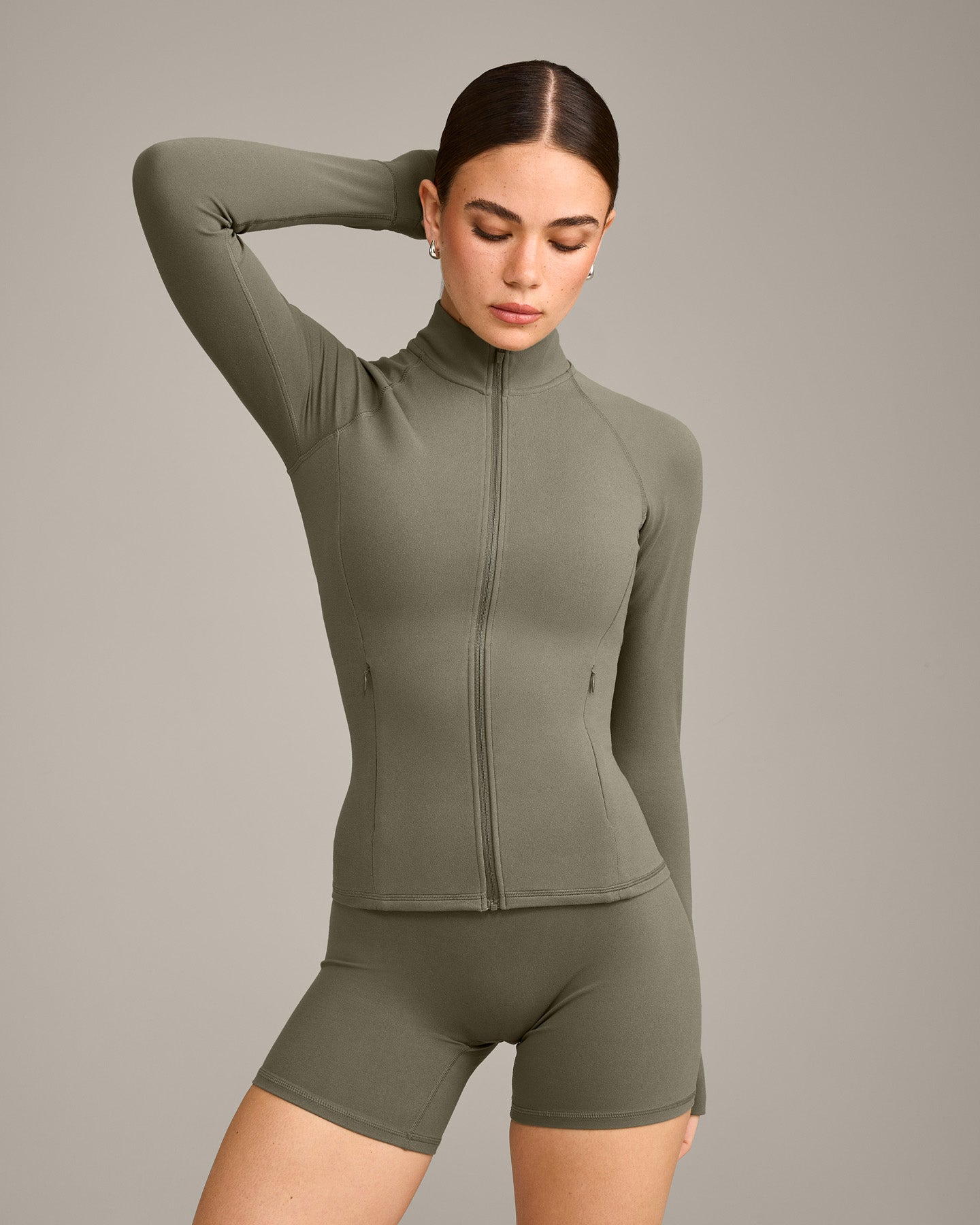 SoftMotion Jacket with Grey Logo | Alpine Green