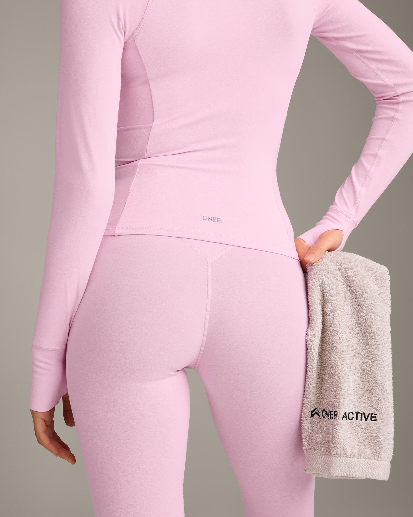 SoftMotion Jacket with Grey Logo | Chalk Pink - Image 5