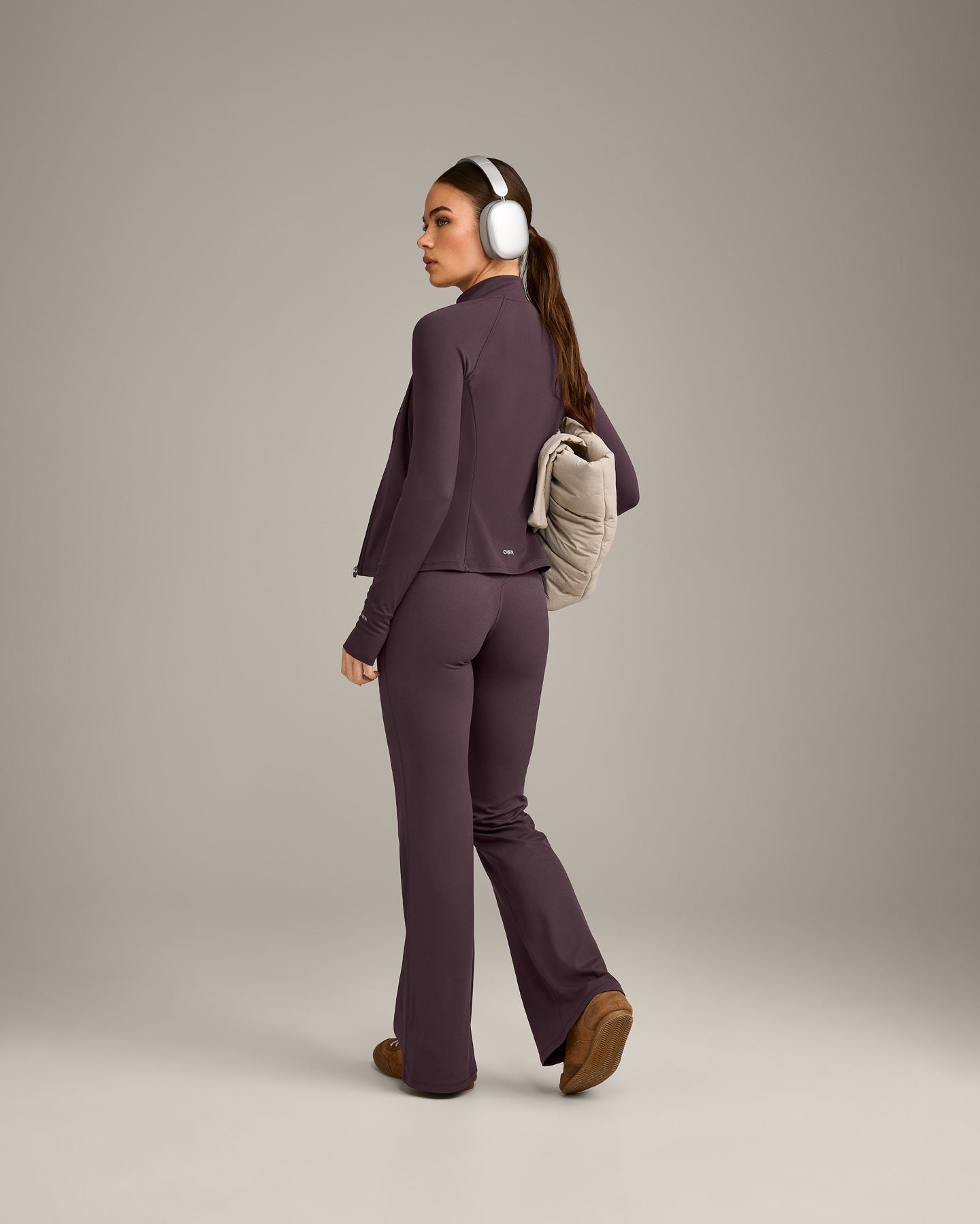 SoftMotion Jacket with Grey Logo | Dark Umber Brown - Image 3