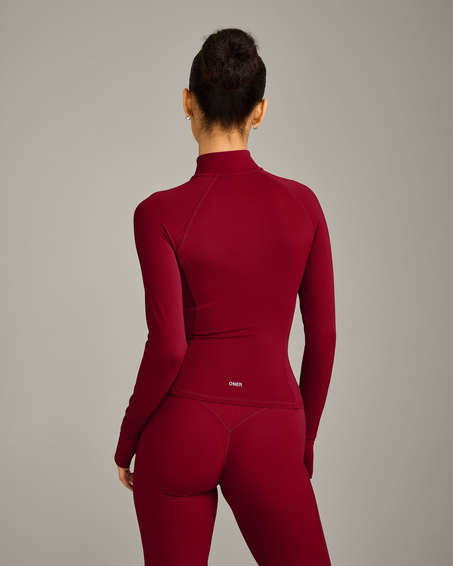 Alternative view of SoftMotion Jacket with Grey Logo | Ruby Red
