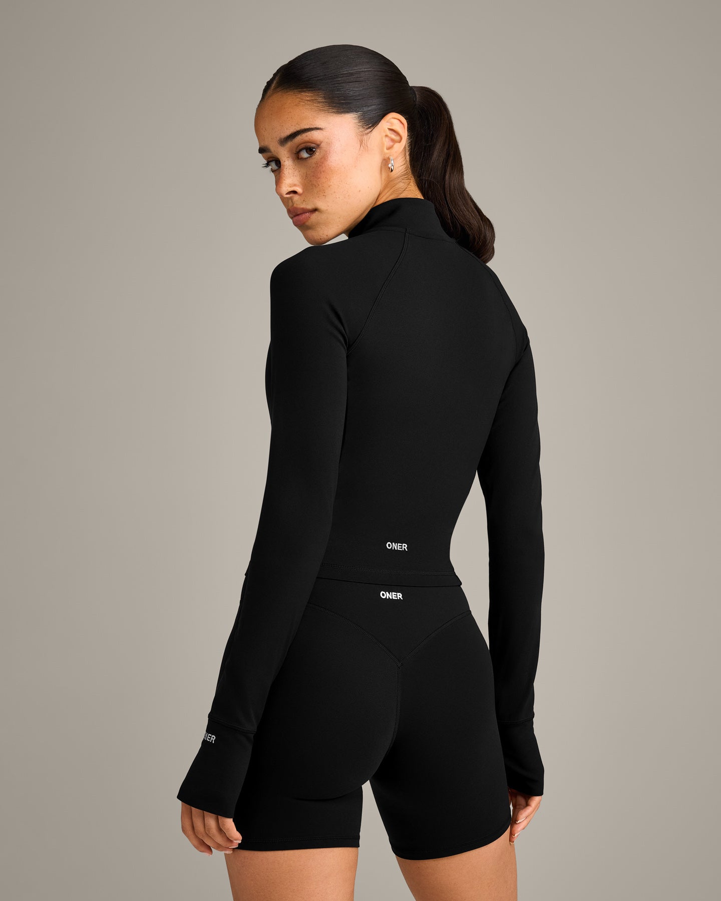 Alternative view of SoftMotion Mid Jacket with Grey Logo | Black