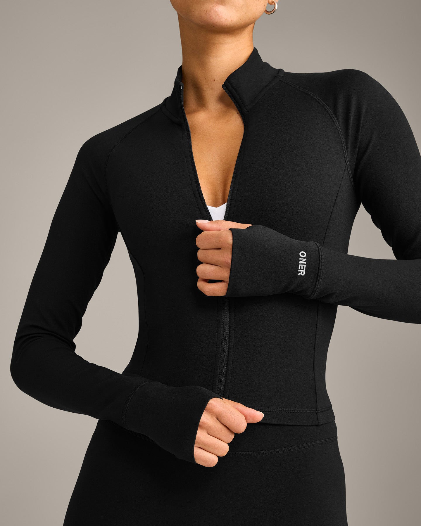 SoftMotion Mid Jacket with Grey Logo | Black - Image 6