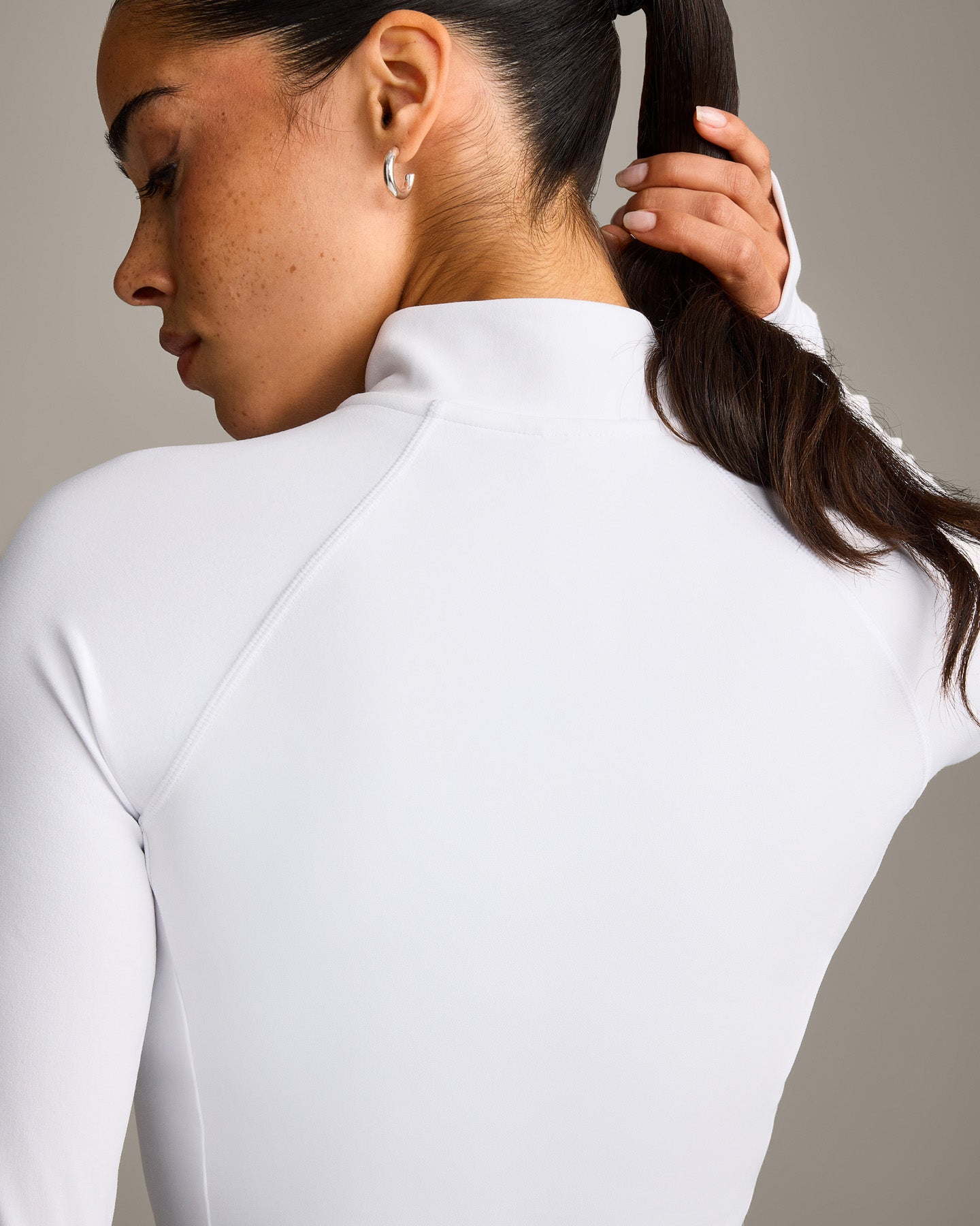 SoftMotion Mid Jacket with Grey Logo | White - Image 4