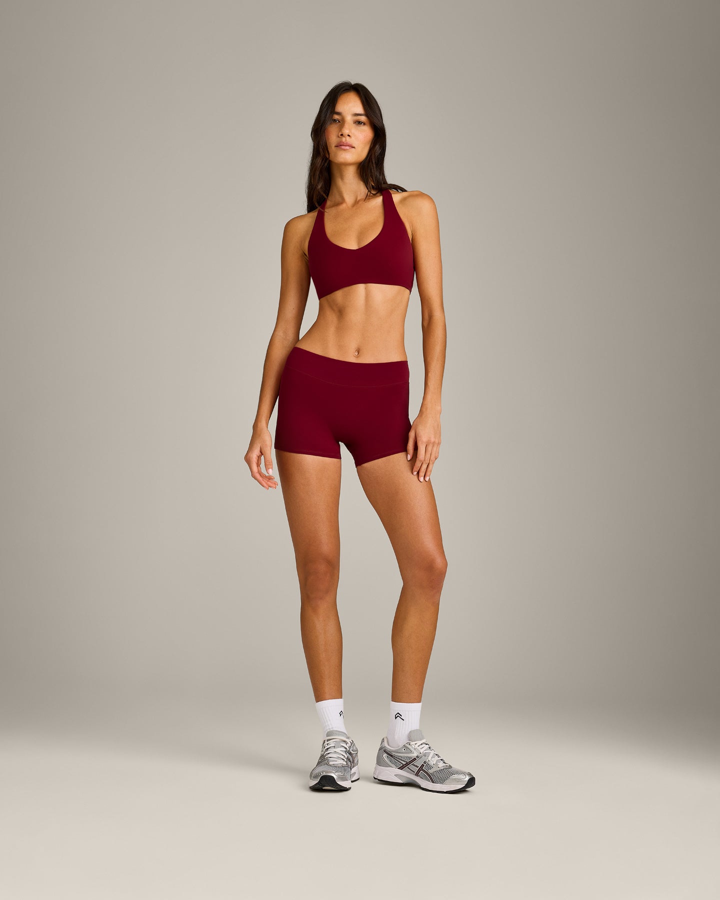 Alternative view of SoftMotion Mid Rise Shorts 4" New Branding | Ruby Red