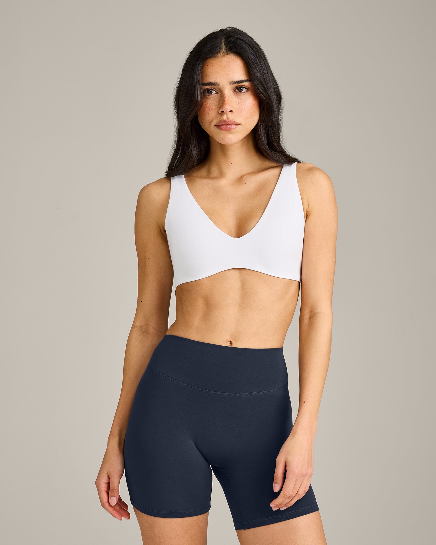 SoftMotion Scoop Back Bralette | White