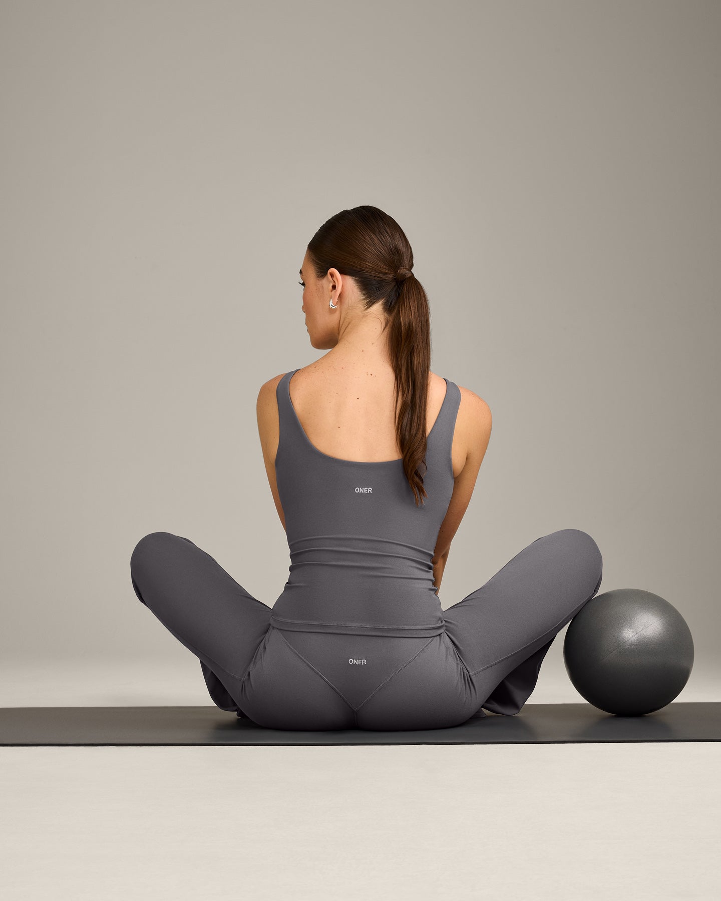 SoftMotion Scoop Neck Vest with Grey Logo | Ash Grey - Image 5