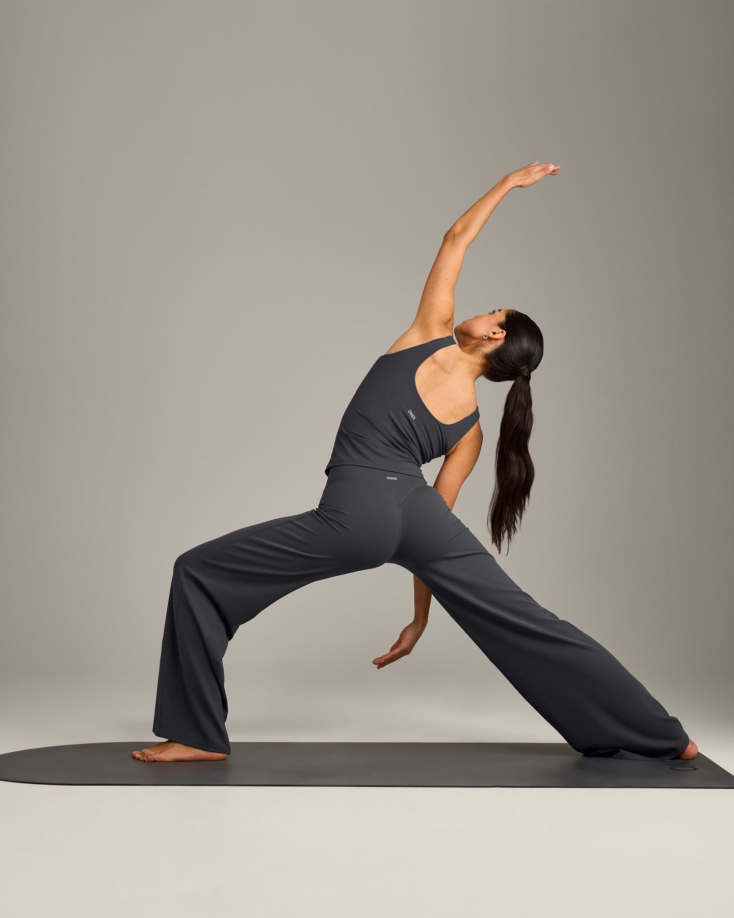 SoftMotion Scoop Neck Vest with Grey Logo | Coal - Image 3
