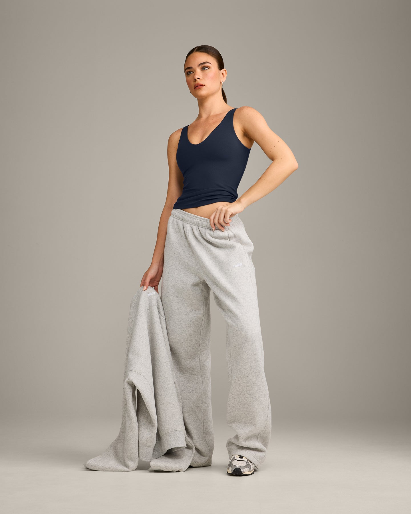 SoftMotion Scoop Neck Vest with Grey Logo | True Blue - Image 3