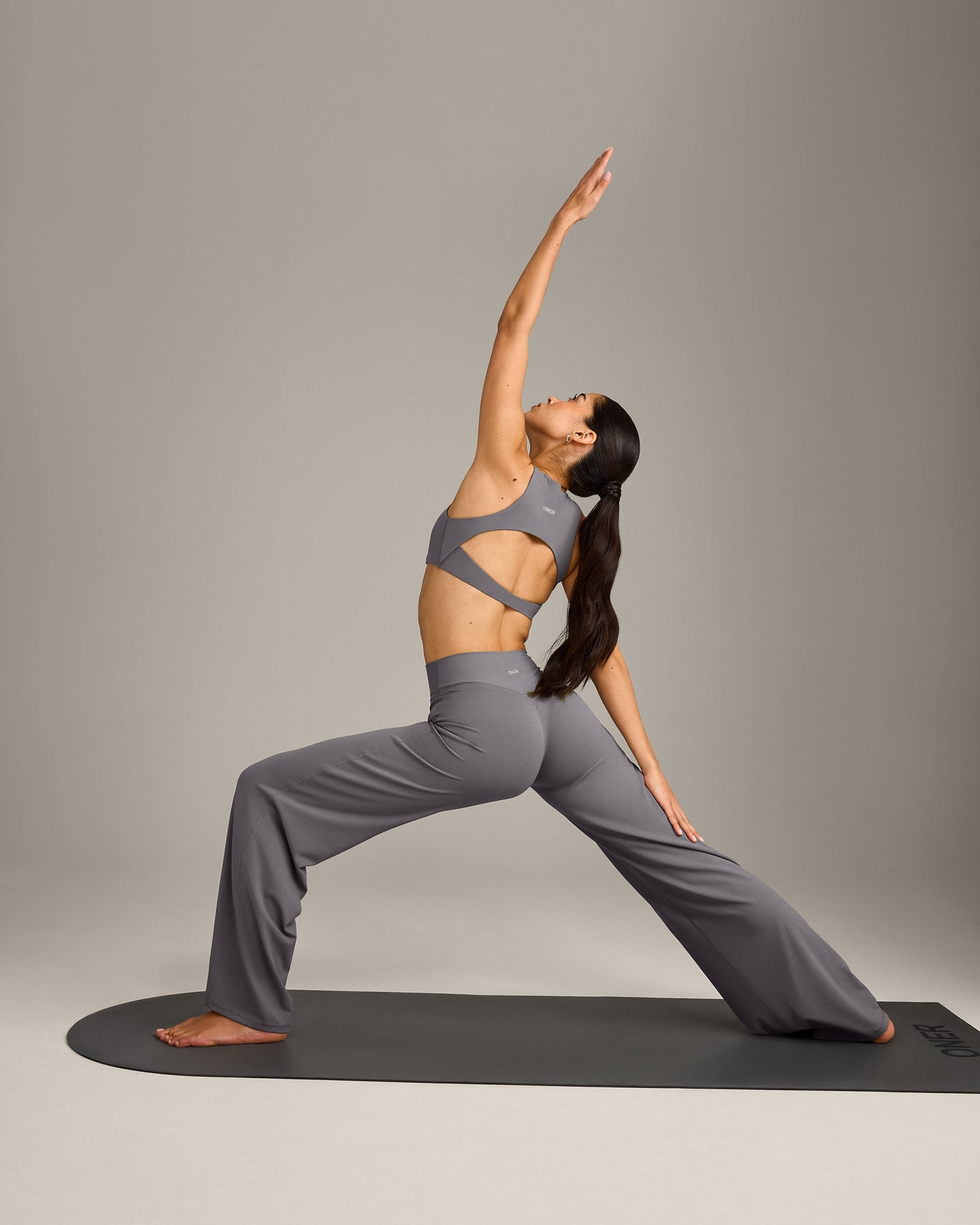 SoftMotion Straight Leg Bottoms with Grey Logo | Ash Grey - Image 3