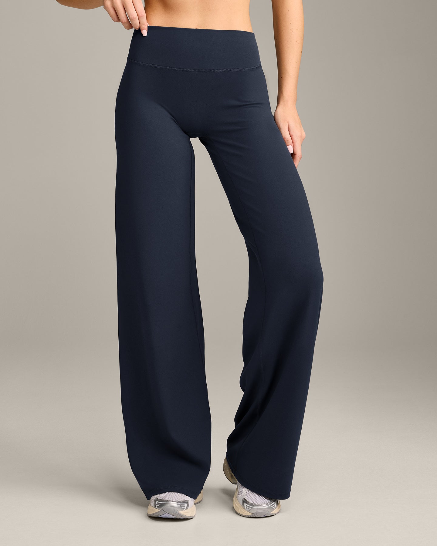 SoftMotion Straight Leg Bottoms with Grey Logo | True Blue - Image 6