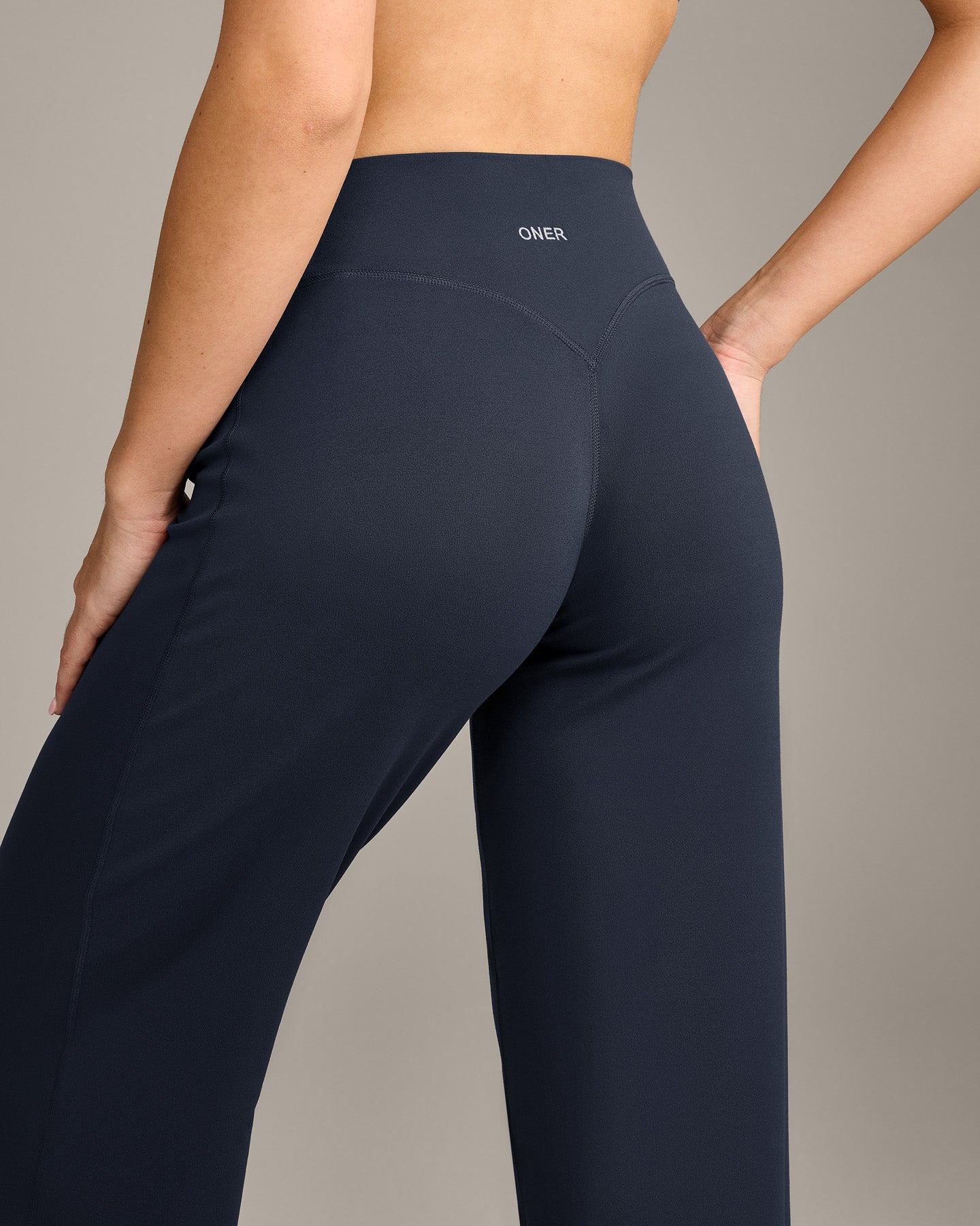SoftMotion Straight Leg Bottoms with Grey Logo | True Blue - Image 4