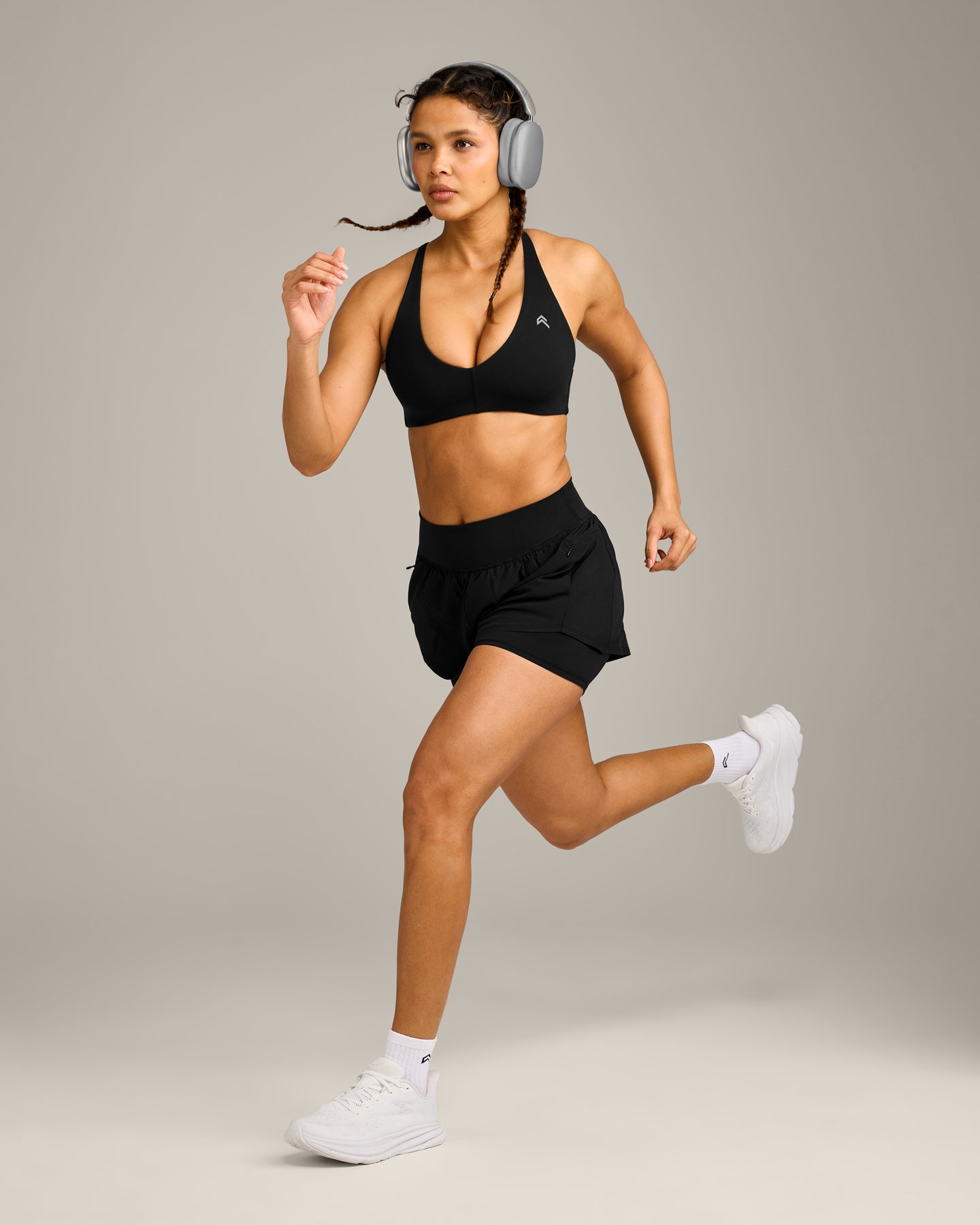 UnifiedMove Double Layer Shorts 5" with Reflective Logo | Black - Image 3