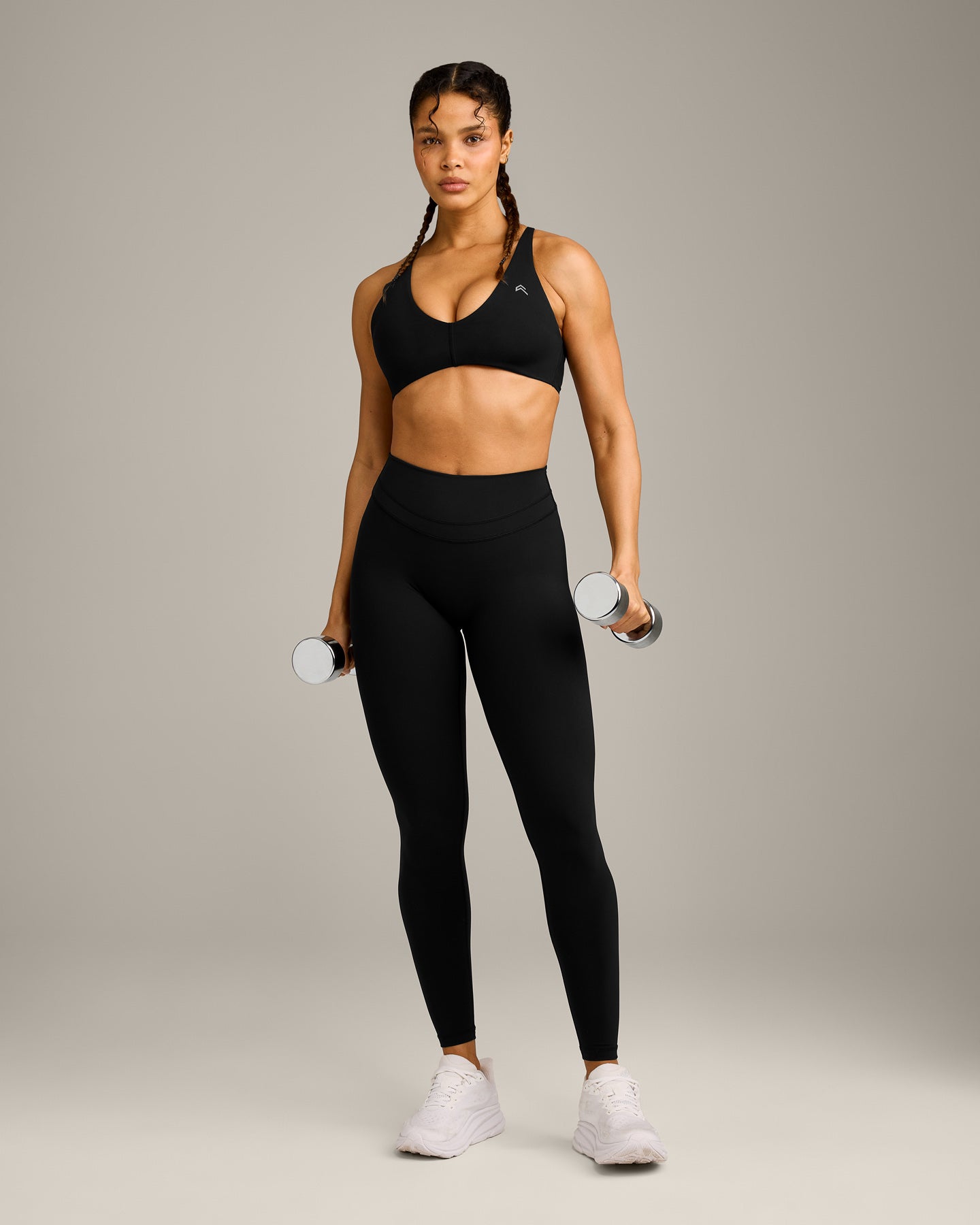 UnifiedMove High Waisted Leggings with Reflective Logo | Black - Image 3