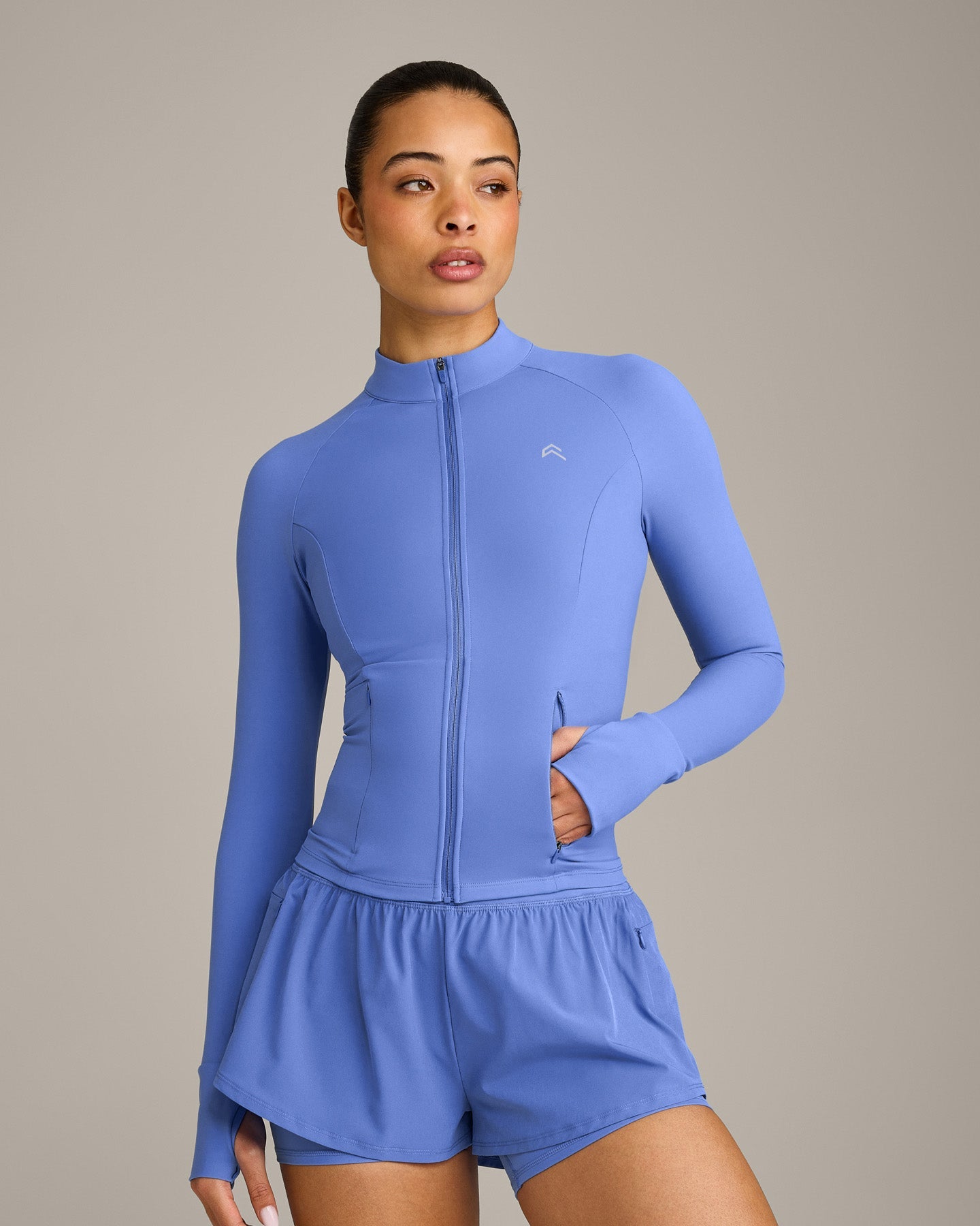 UnifiedMove Jacket with Reflective Logo | Glaucous Blue