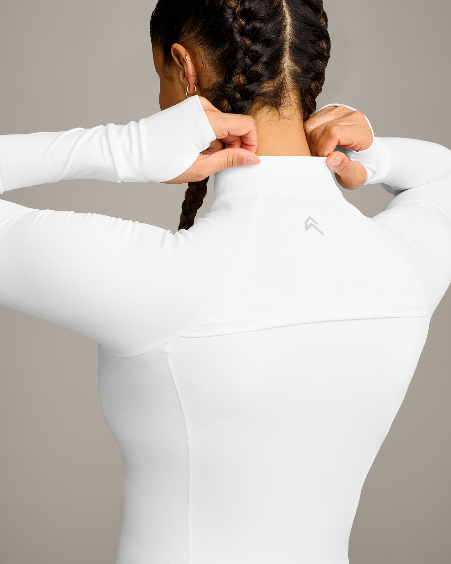 Alternative view of UnifiedMove Pocket Jacket with Reflective Logo | White