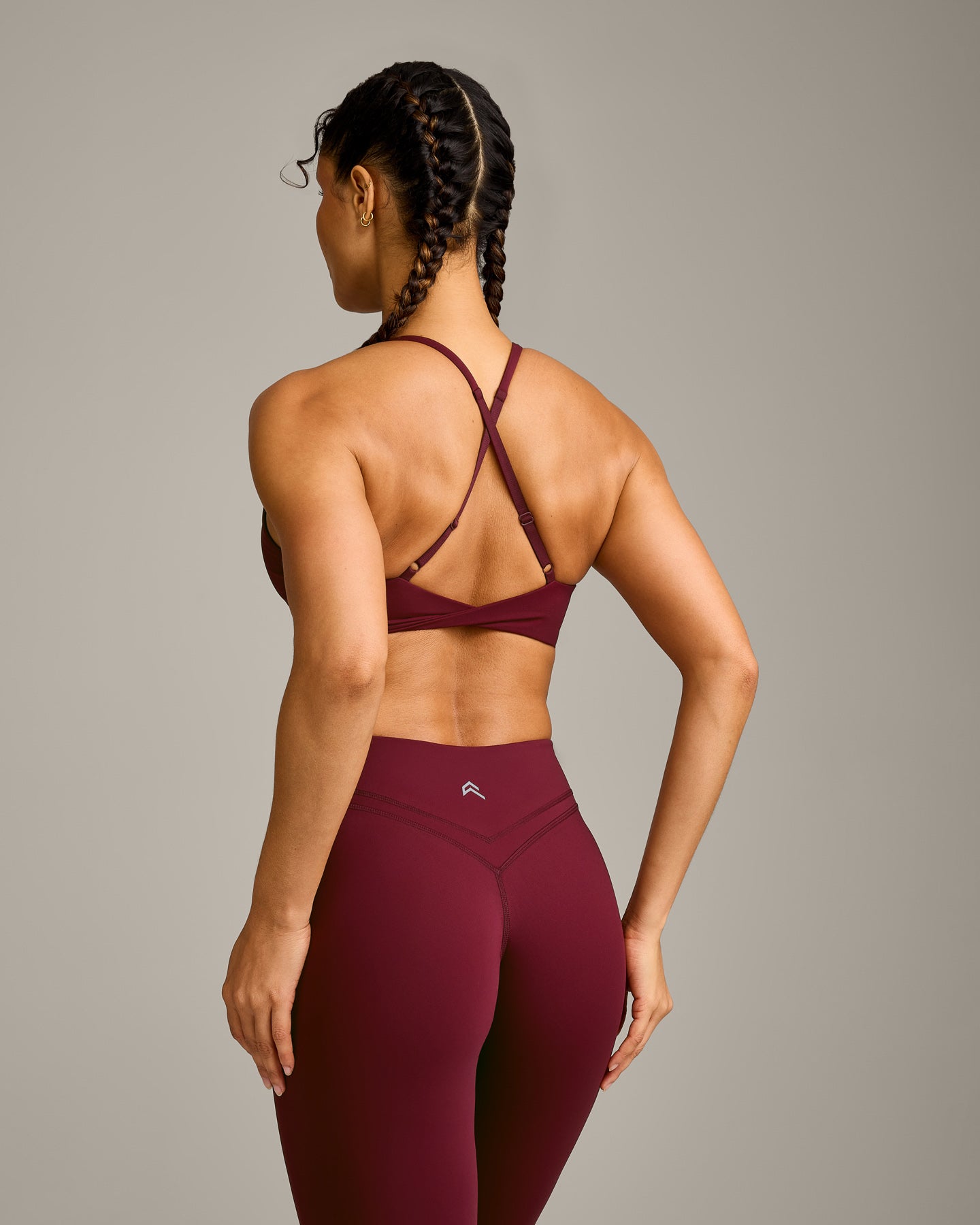 Alternative view of UnifiedMove Micro Bralette with Reflective Logo | Rosewood