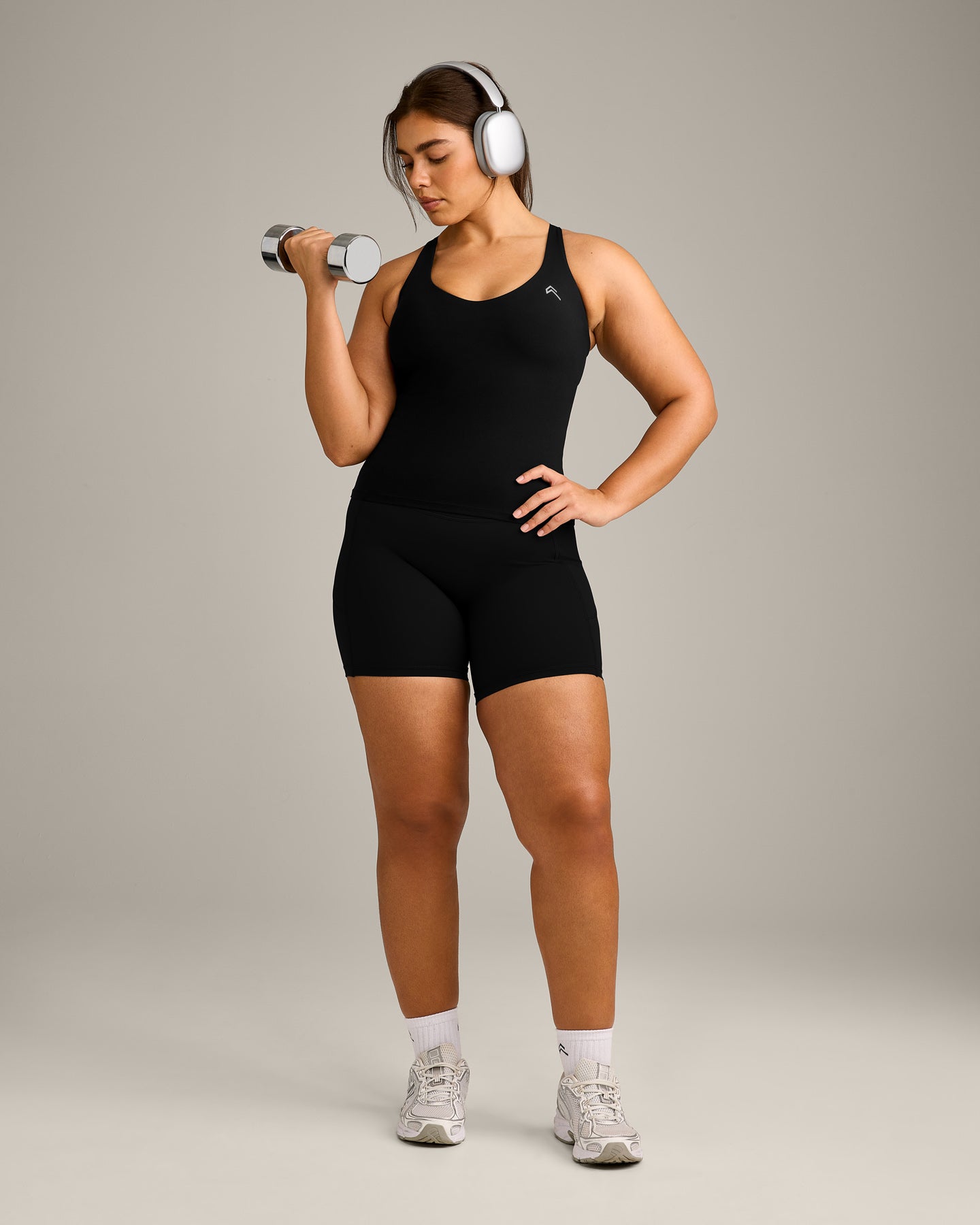 UnifiedMove V Neck Cross Back Vest with Reflective Logo | Black - Image 3