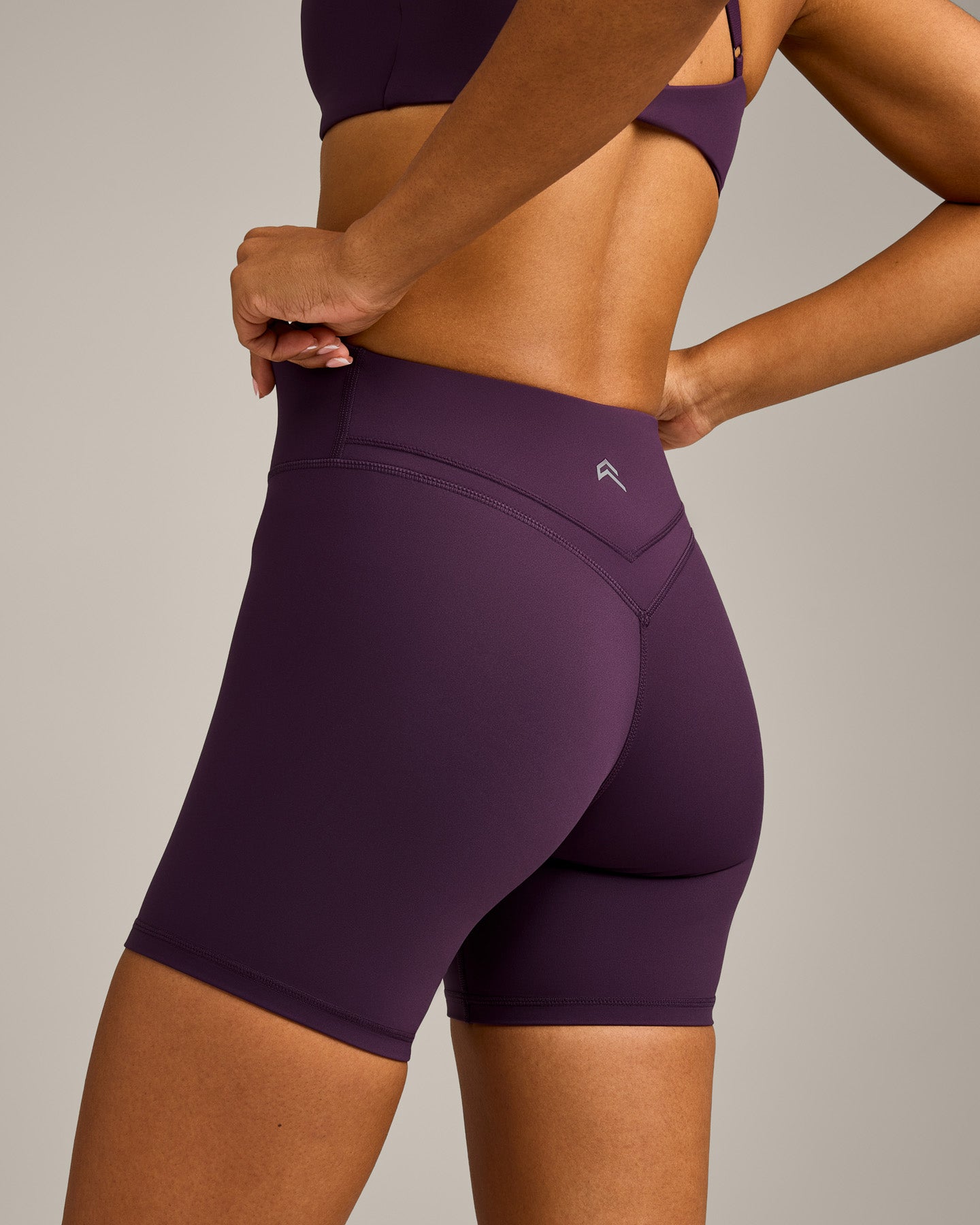 UnifiedMove Wrap Shorts 6" with Reflective Logo | Blackberry Purple - Image 4