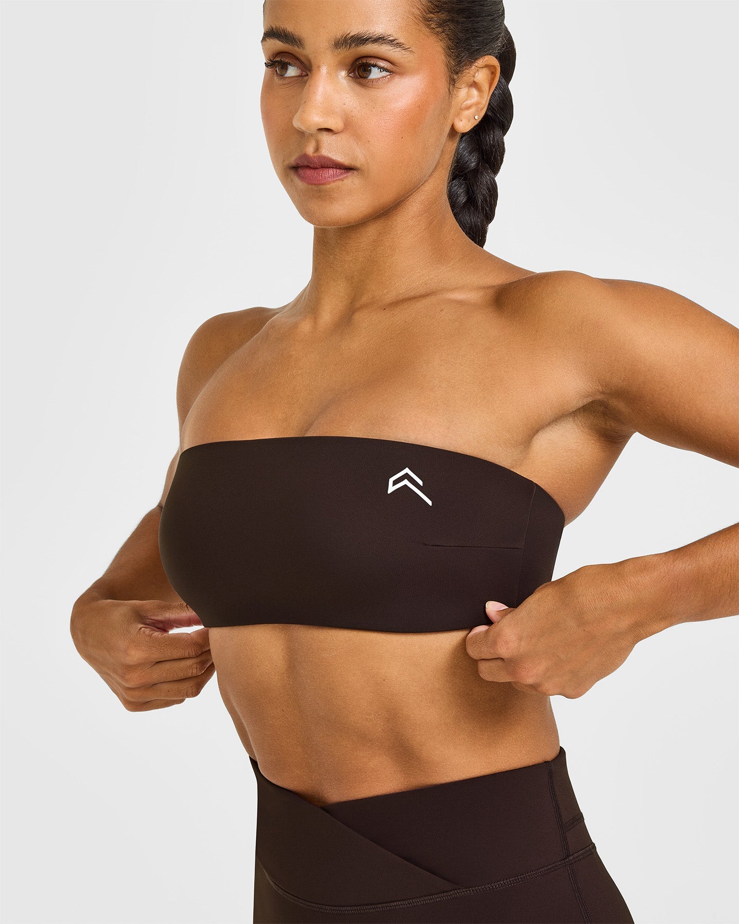 UnifiedMove Micro Bandeau Bralette | 70% Cocoa - Image 3