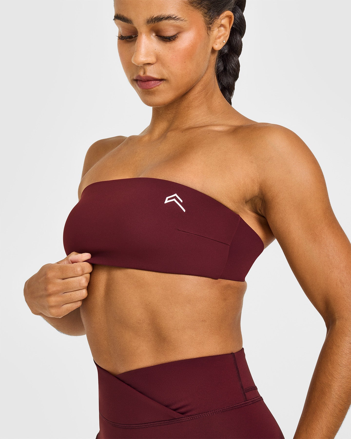 UnifiedMove Micro Bandeau Bralette | Rosewood - Image 5