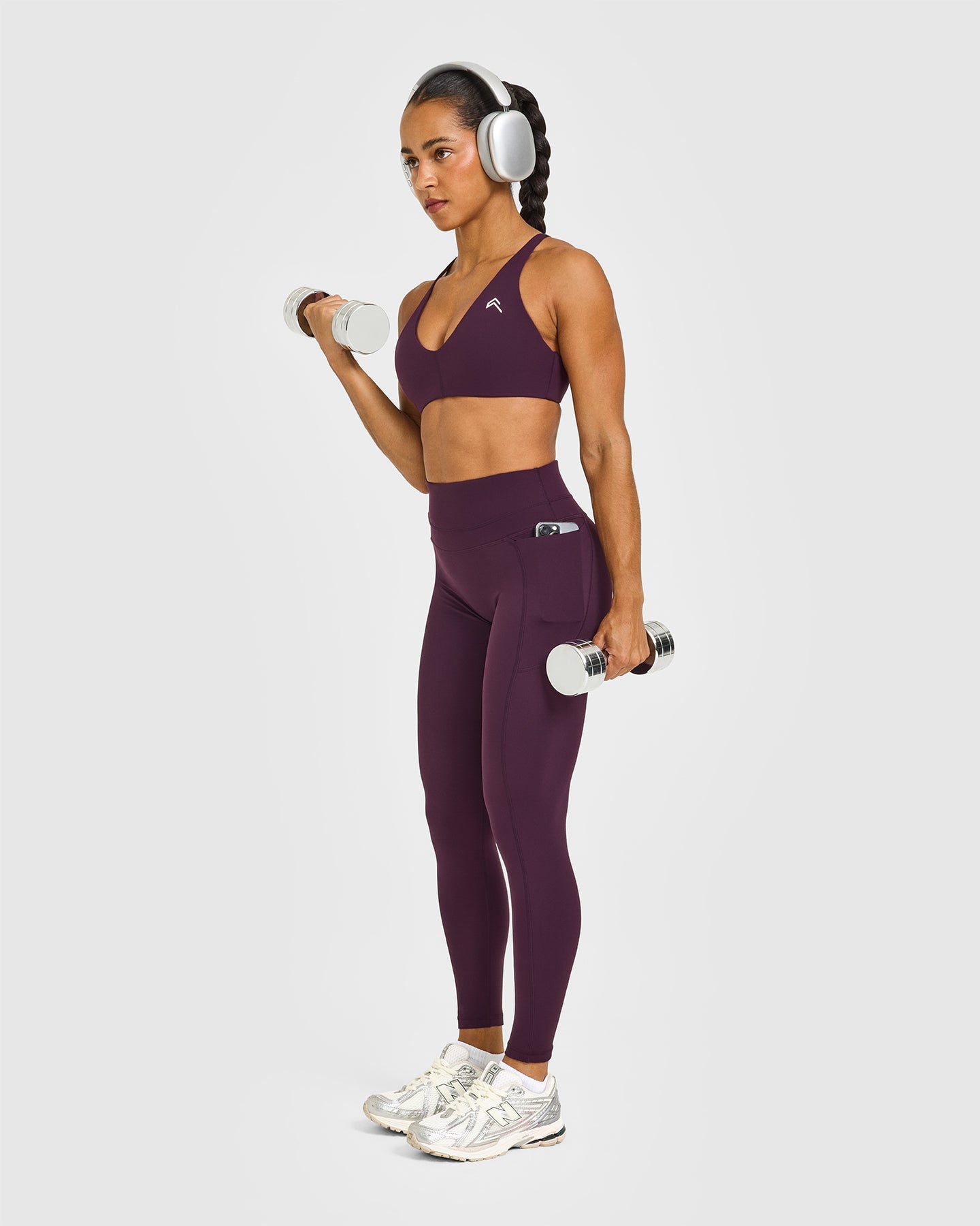 UnifiedMove High Waisted Pocket Leggings | Blackberry Purple - Image 3