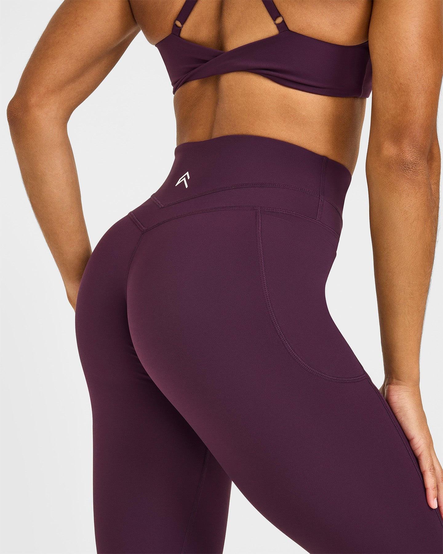 UnifiedMove High Waisted Pocket Leggings | Blackberry Purple - Image 4