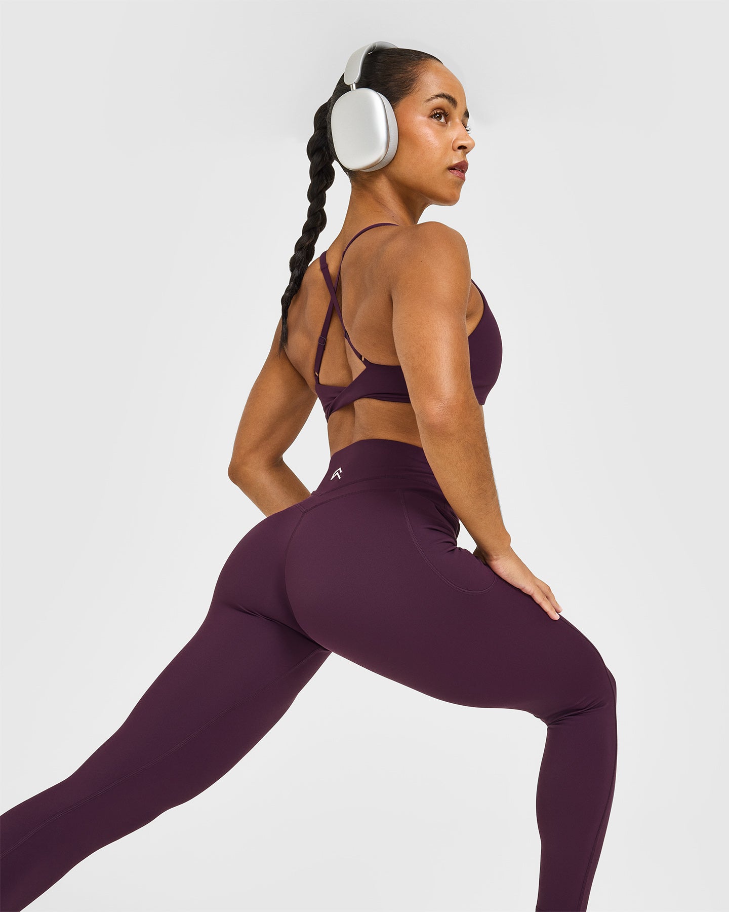 UnifiedMove High Waisted Pocket Leggings | Blackberry Purple - Image 6