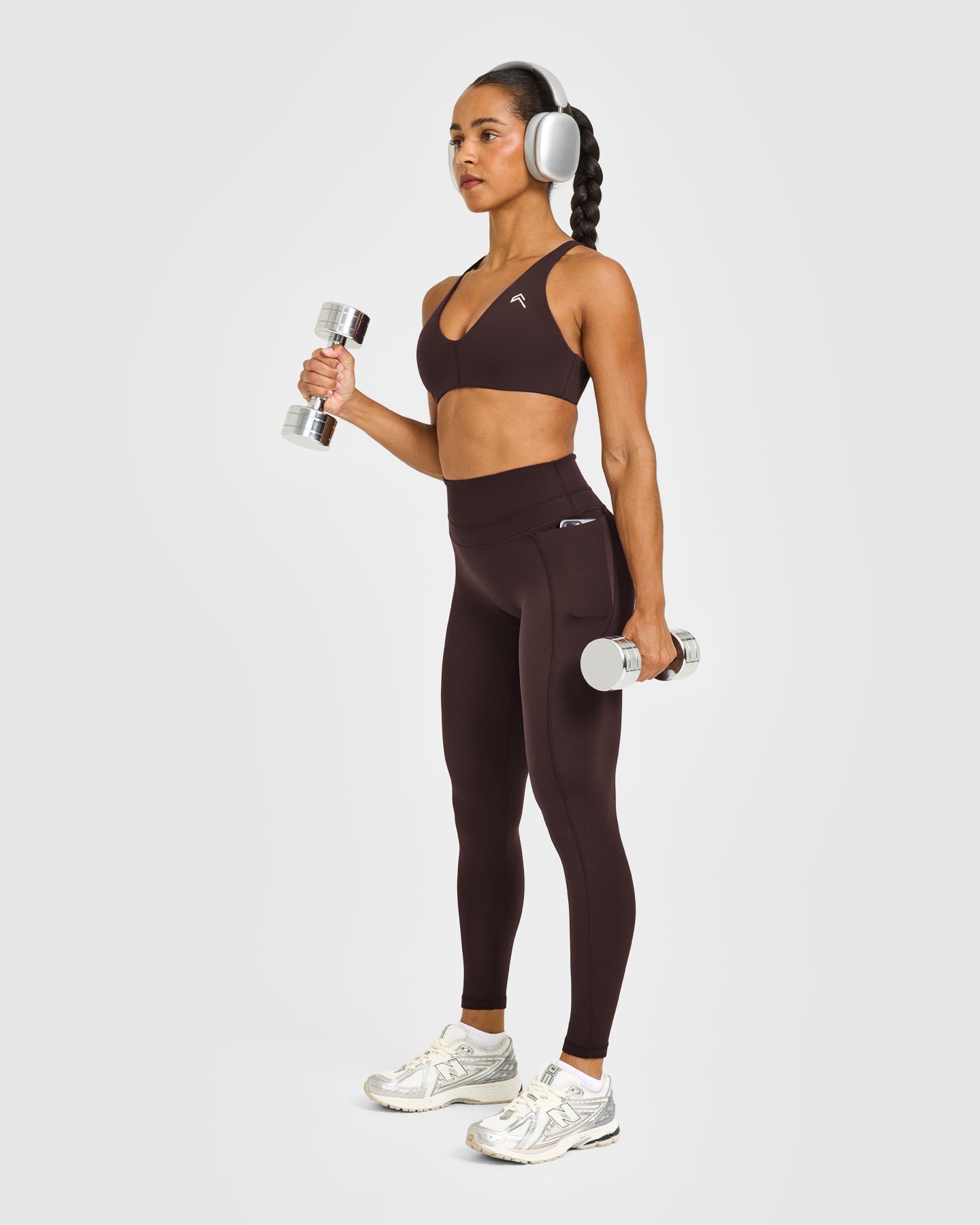 UnifiedMove High Waisted Pocket Leggings | 70% Cocoa - Image 3