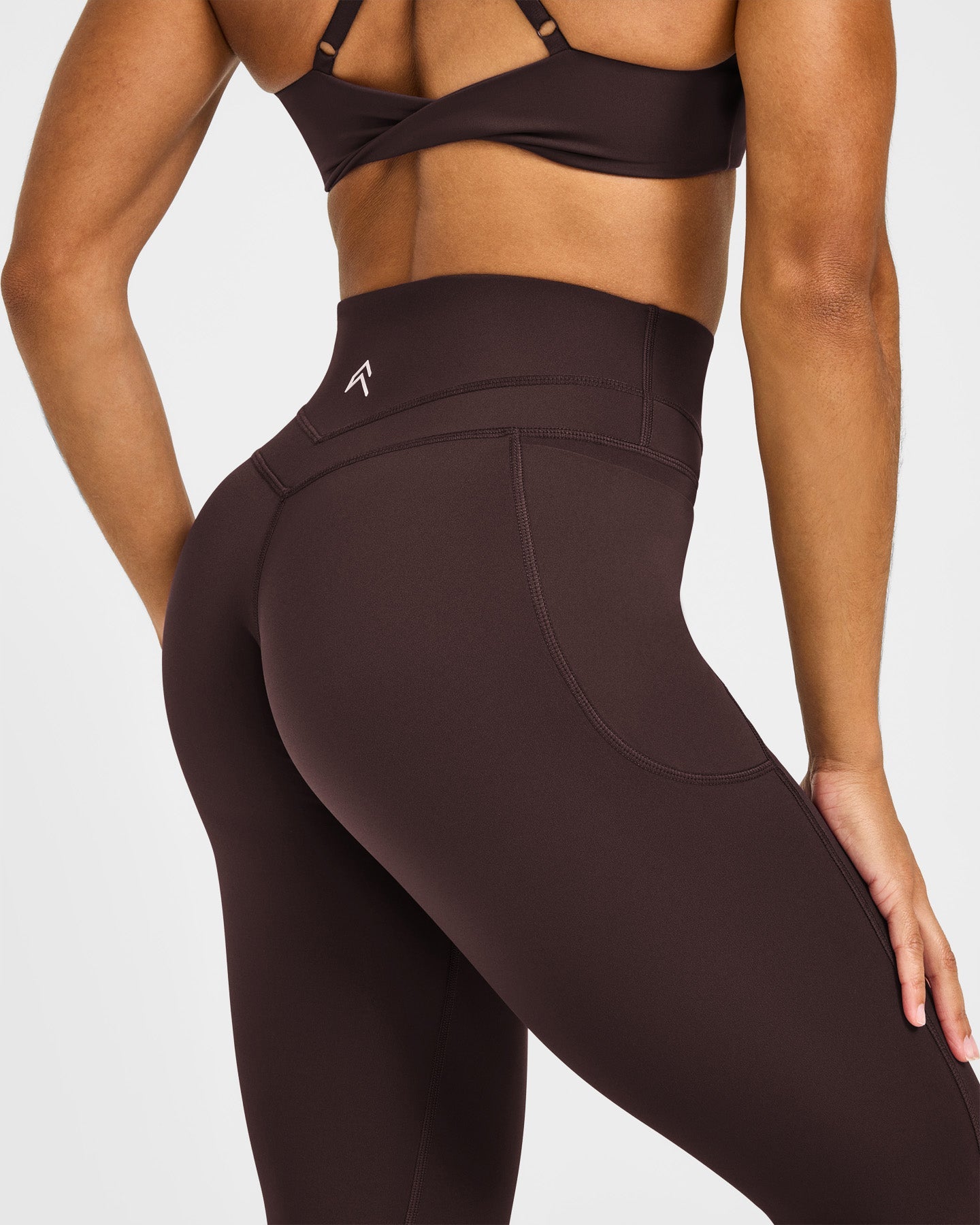 UnifiedMove High Waisted Pocket Leggings | 70% Cocoa - Image 4