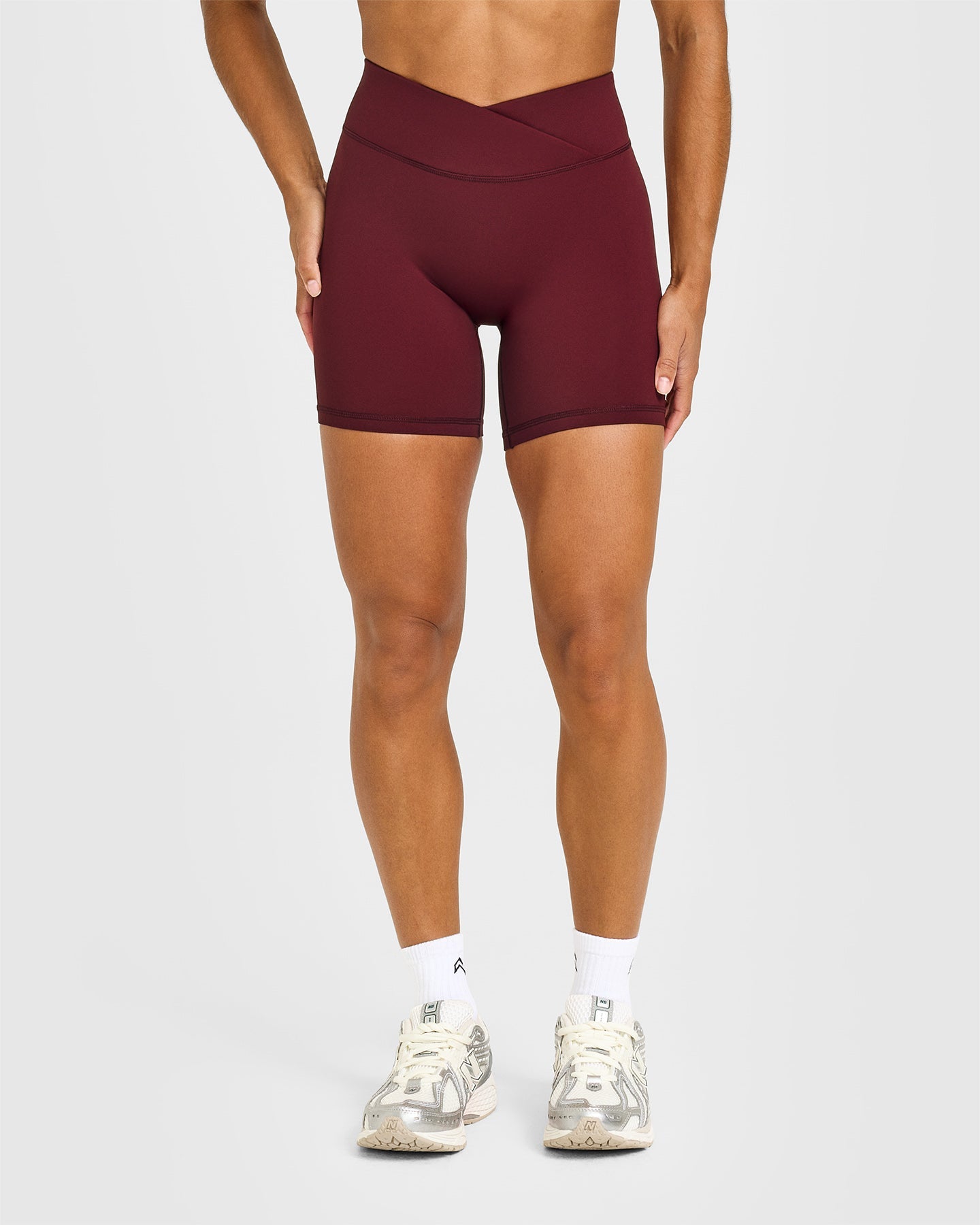 Alternative view of UnifiedMove Wrap Shorts White Logo 6" | Rosewood